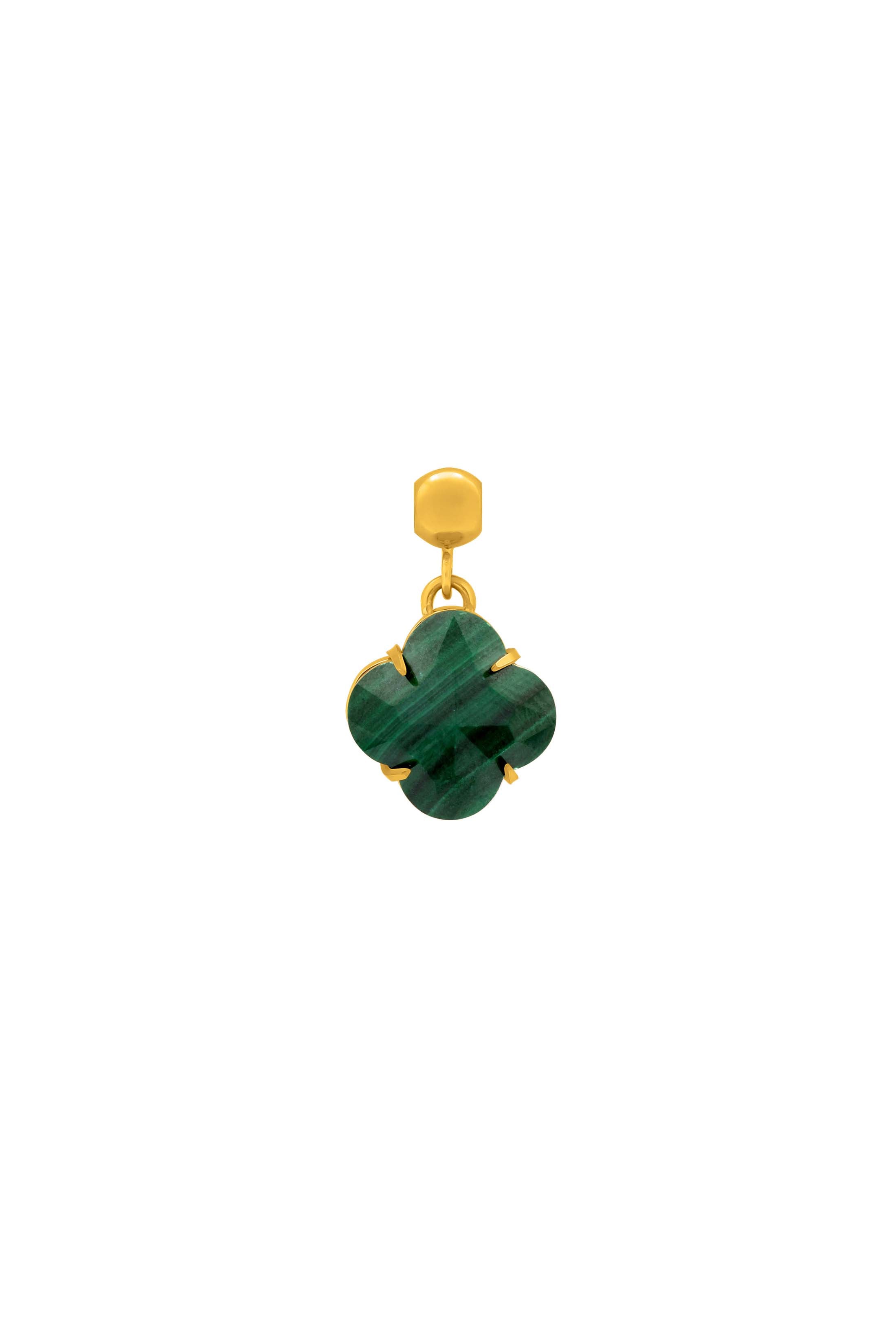"Courage" Malachite Stone Toggle Charm Pendant