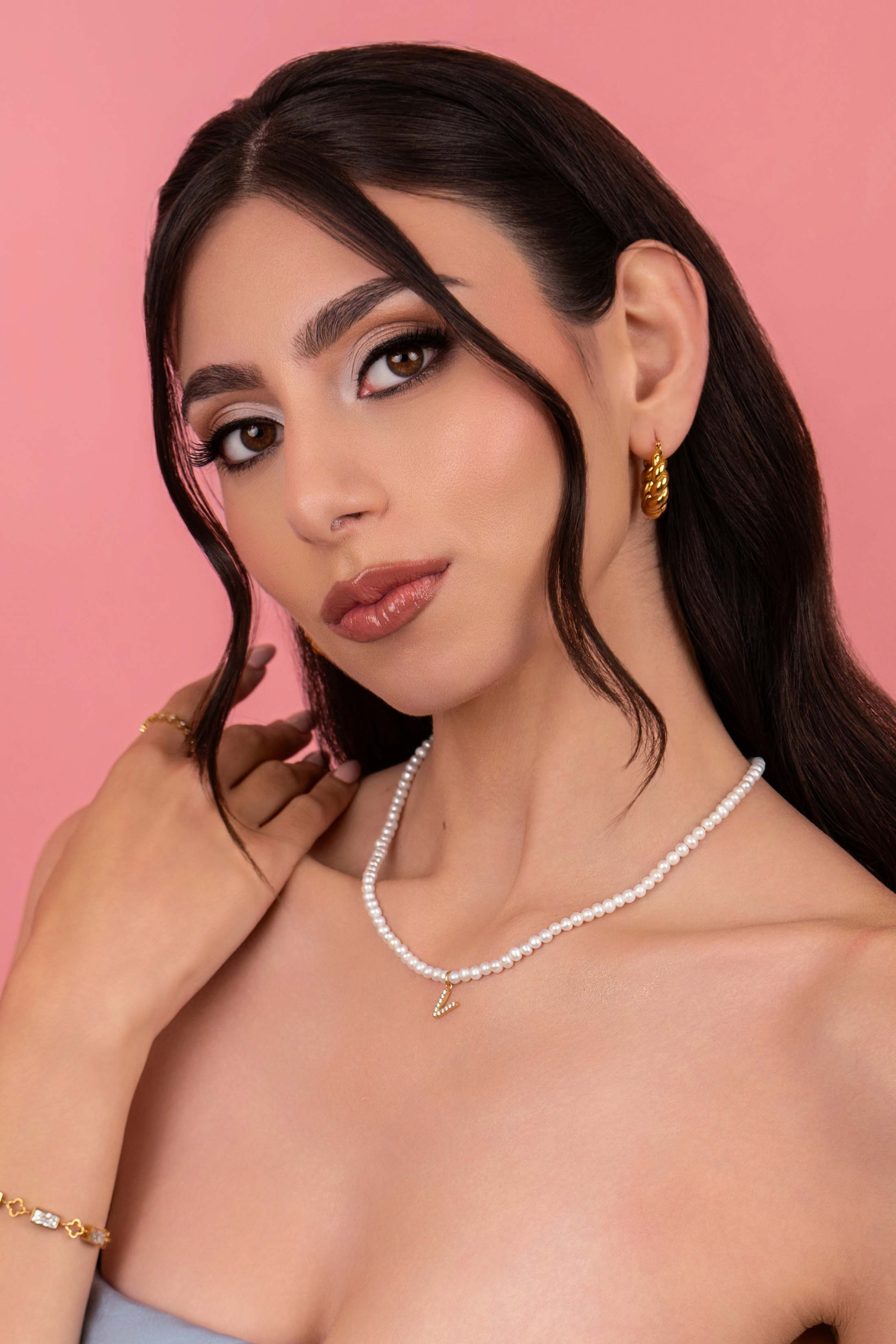 Initial Freshwater Pearl Necklace