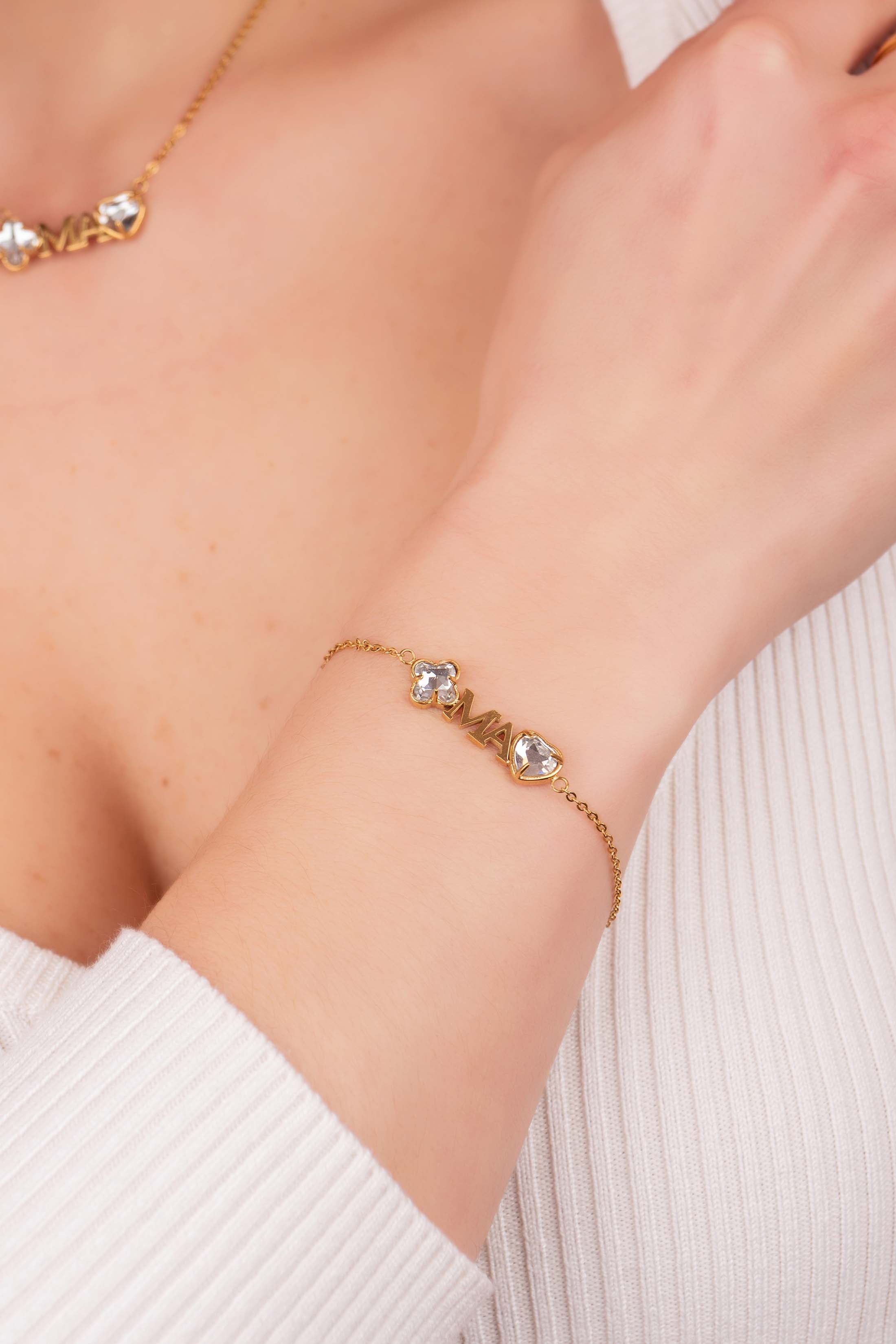 Made for "Ma" Birthstone Bracelet