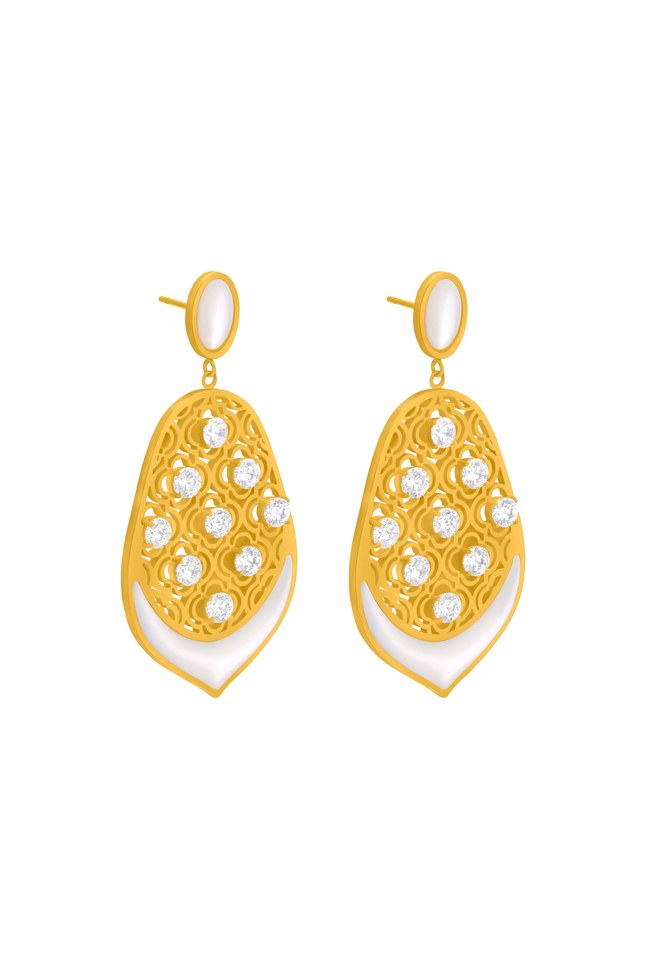 Marrakech Lattice Statement Earring Set