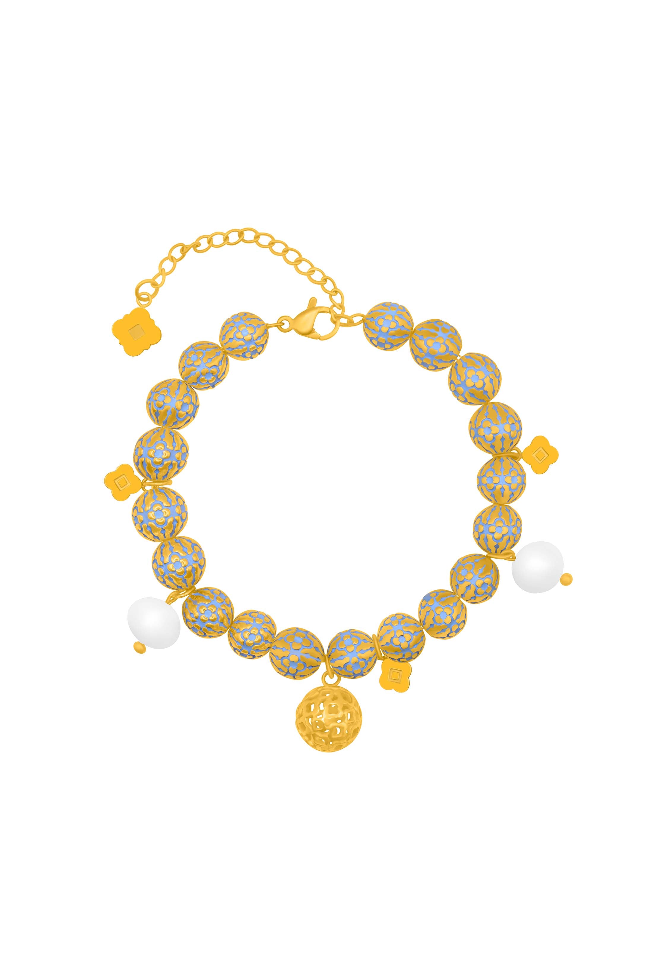 Atlas Blue Bead Bracelet