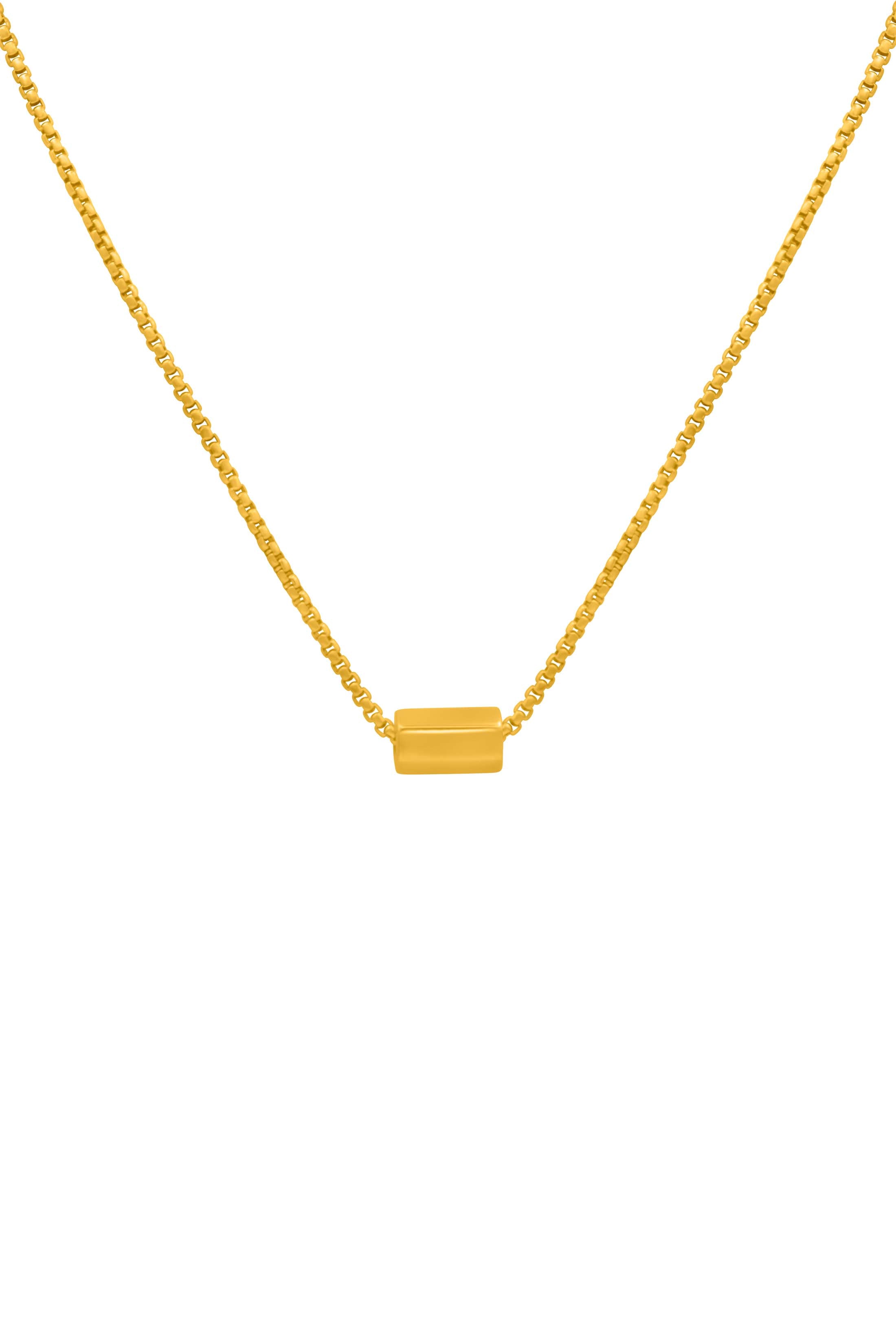 Engravable Bar Script Necklace