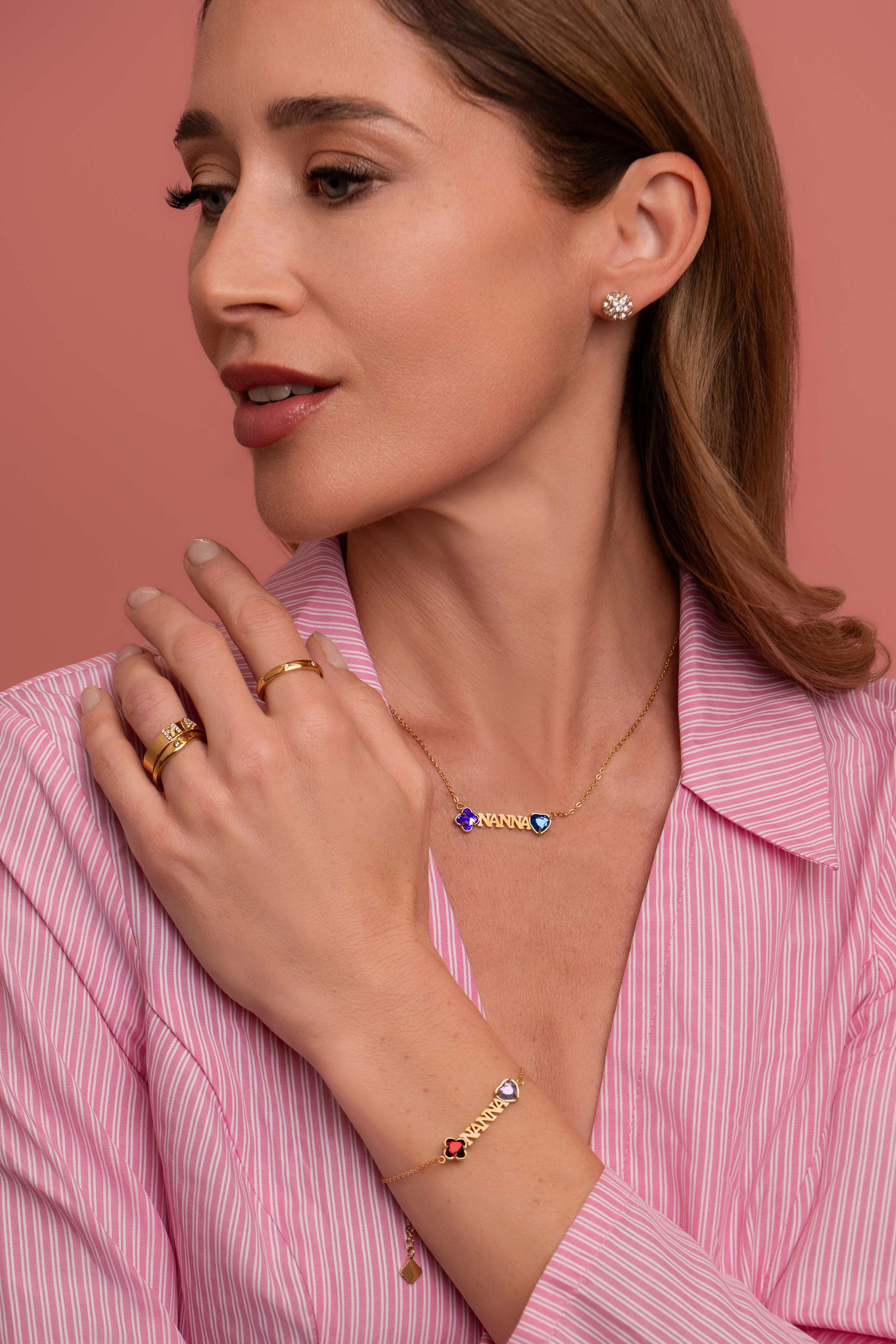 Made for "Nanna" Birthstone Necklace