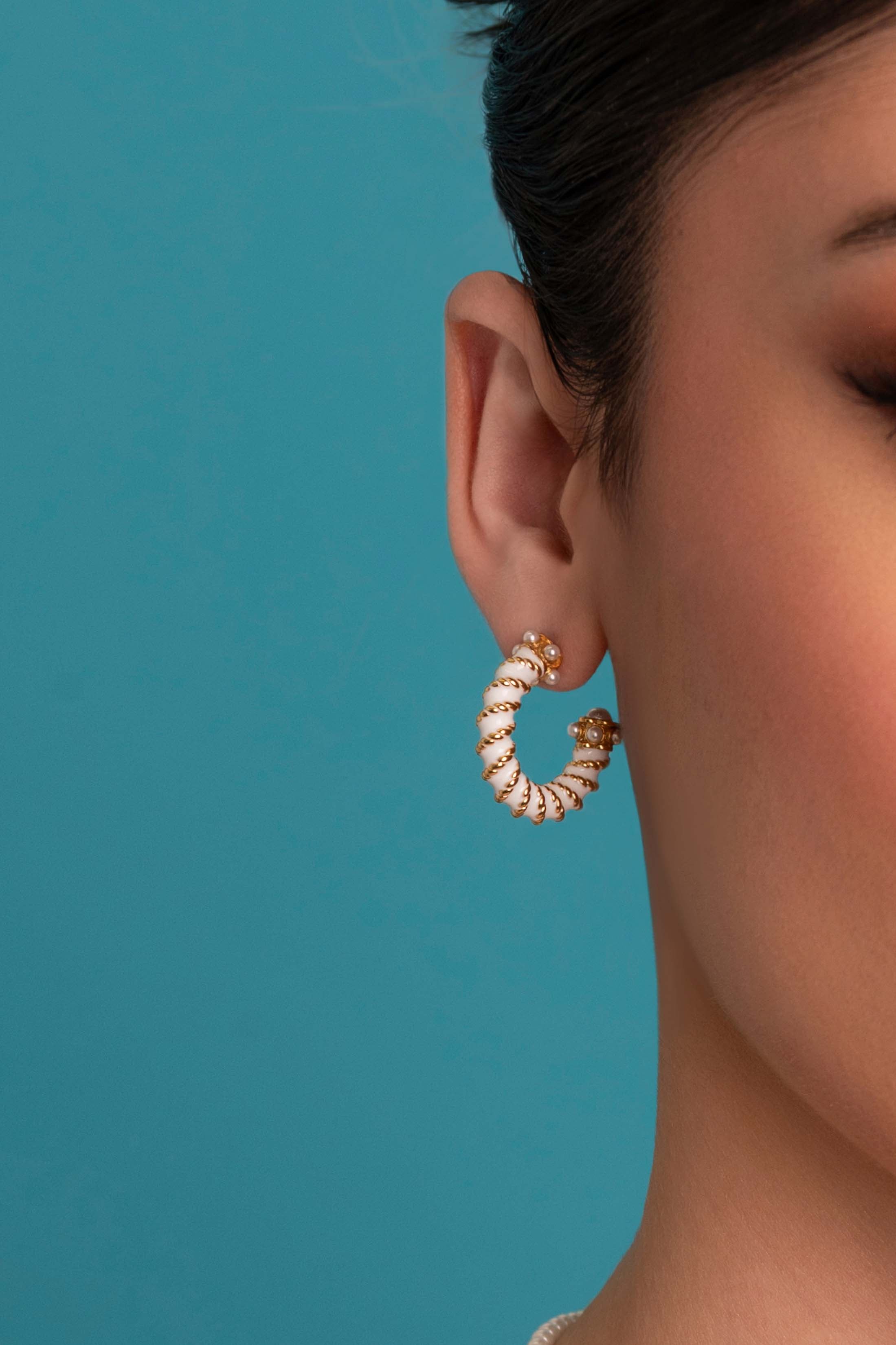 Tied in Tropez Hoop Earring Set