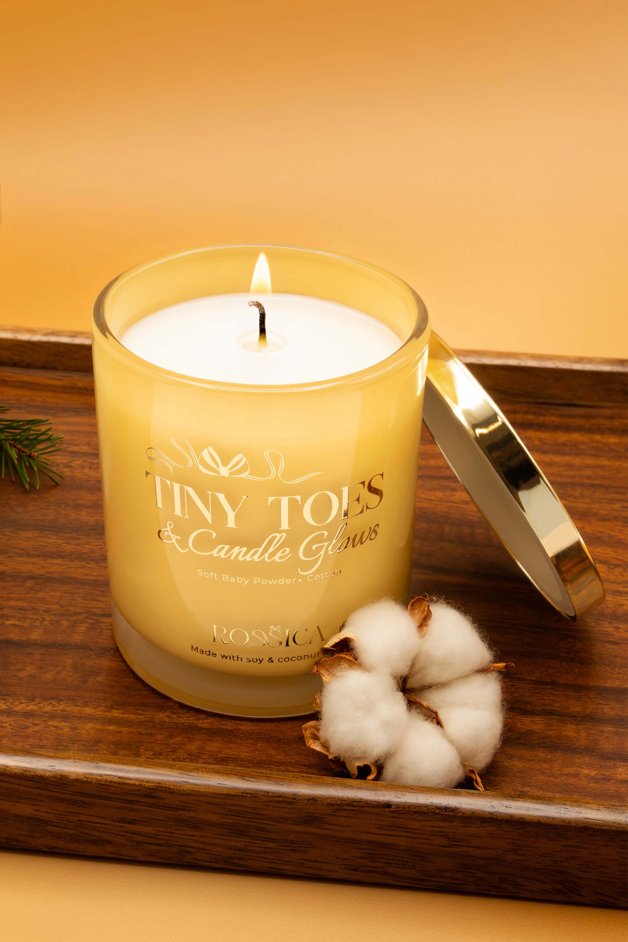 Linked in Pearls Necklace, Bracelet & Rossica Candle Gift Set