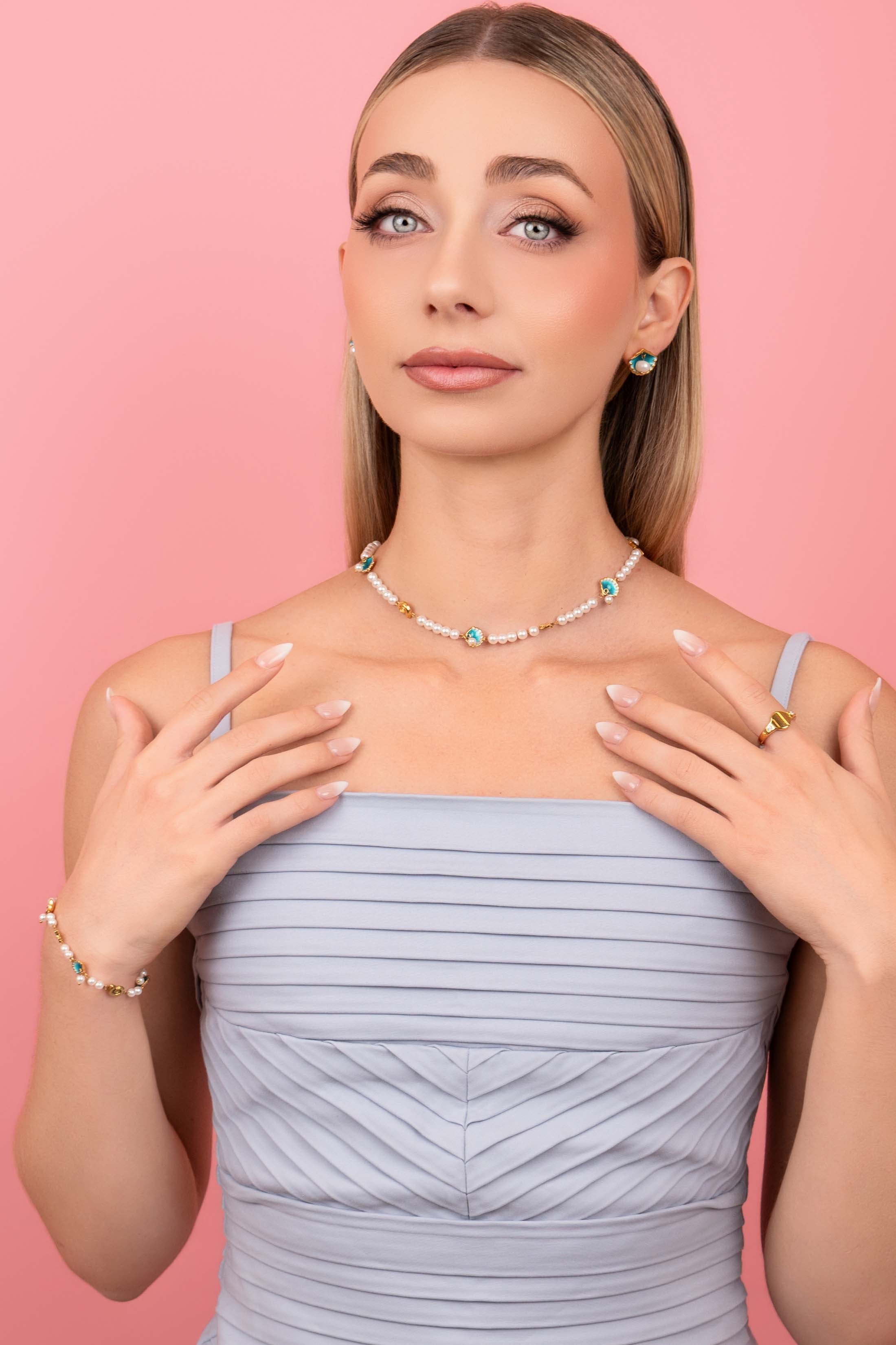 Kemmuna Perla Stud Earring Set