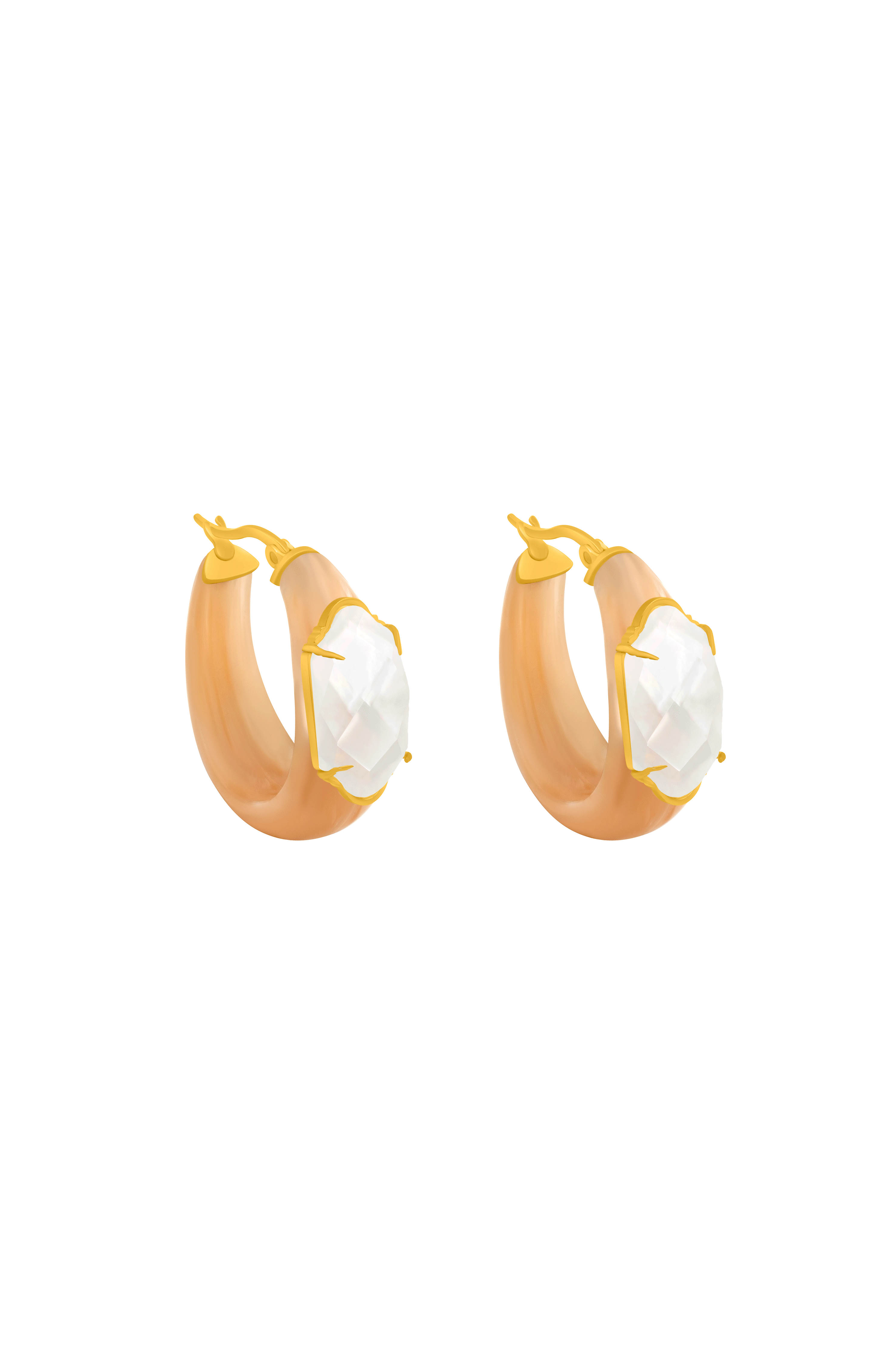 Stone Station Camilla Hoop Earring Set