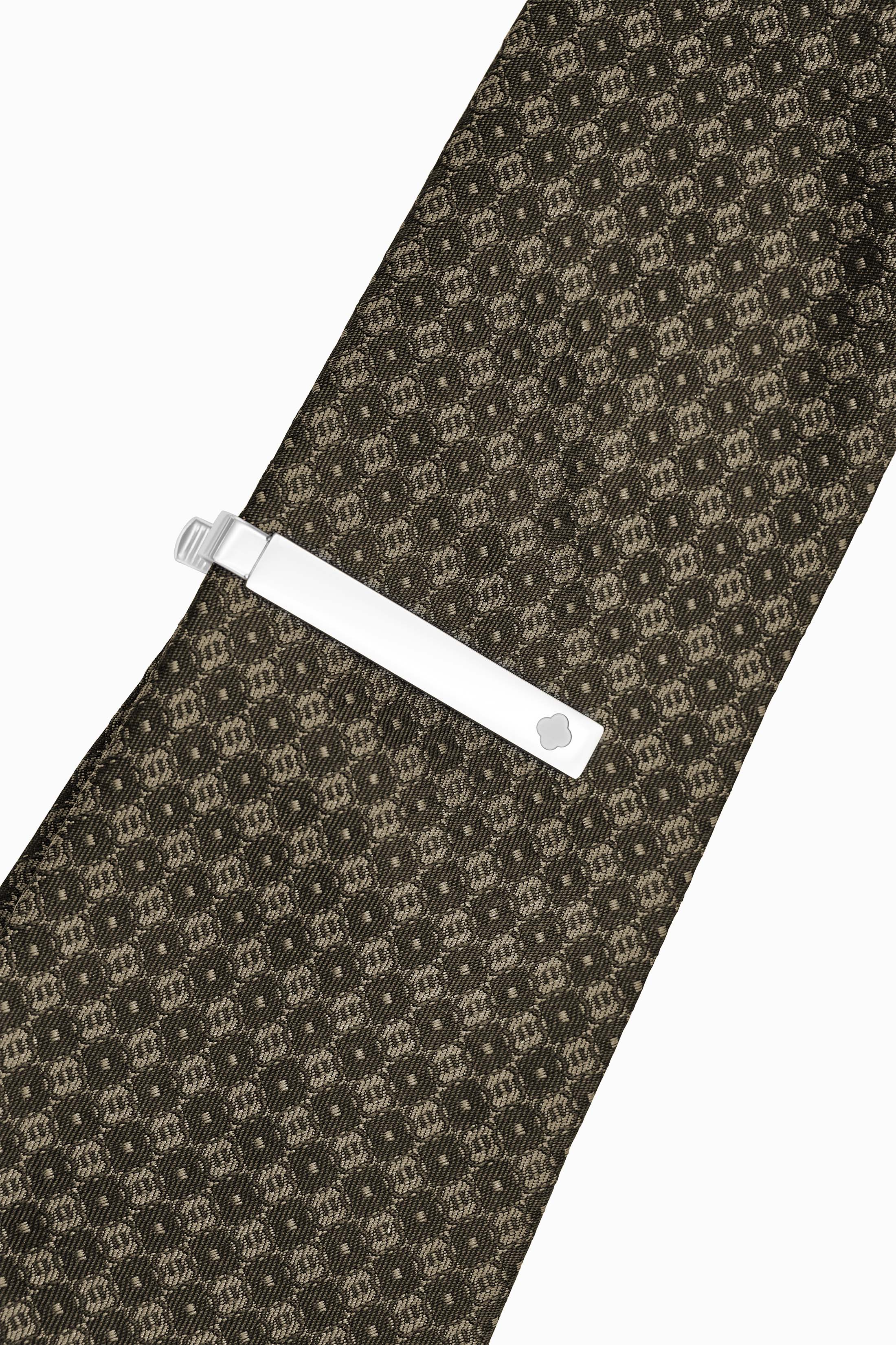 Silver Carisma Crest Tie Clip