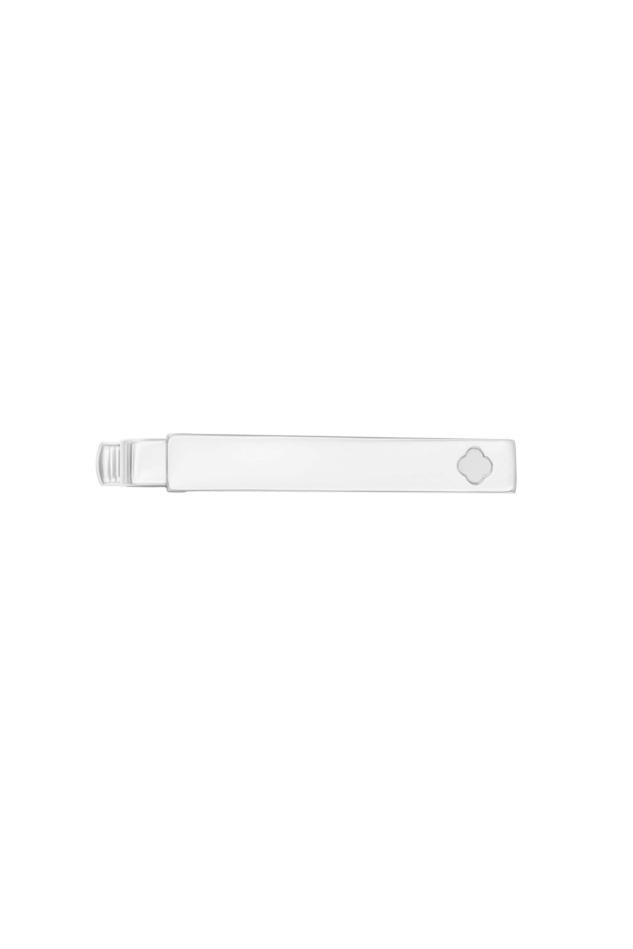 Silver Carisma Crest Tie Clip