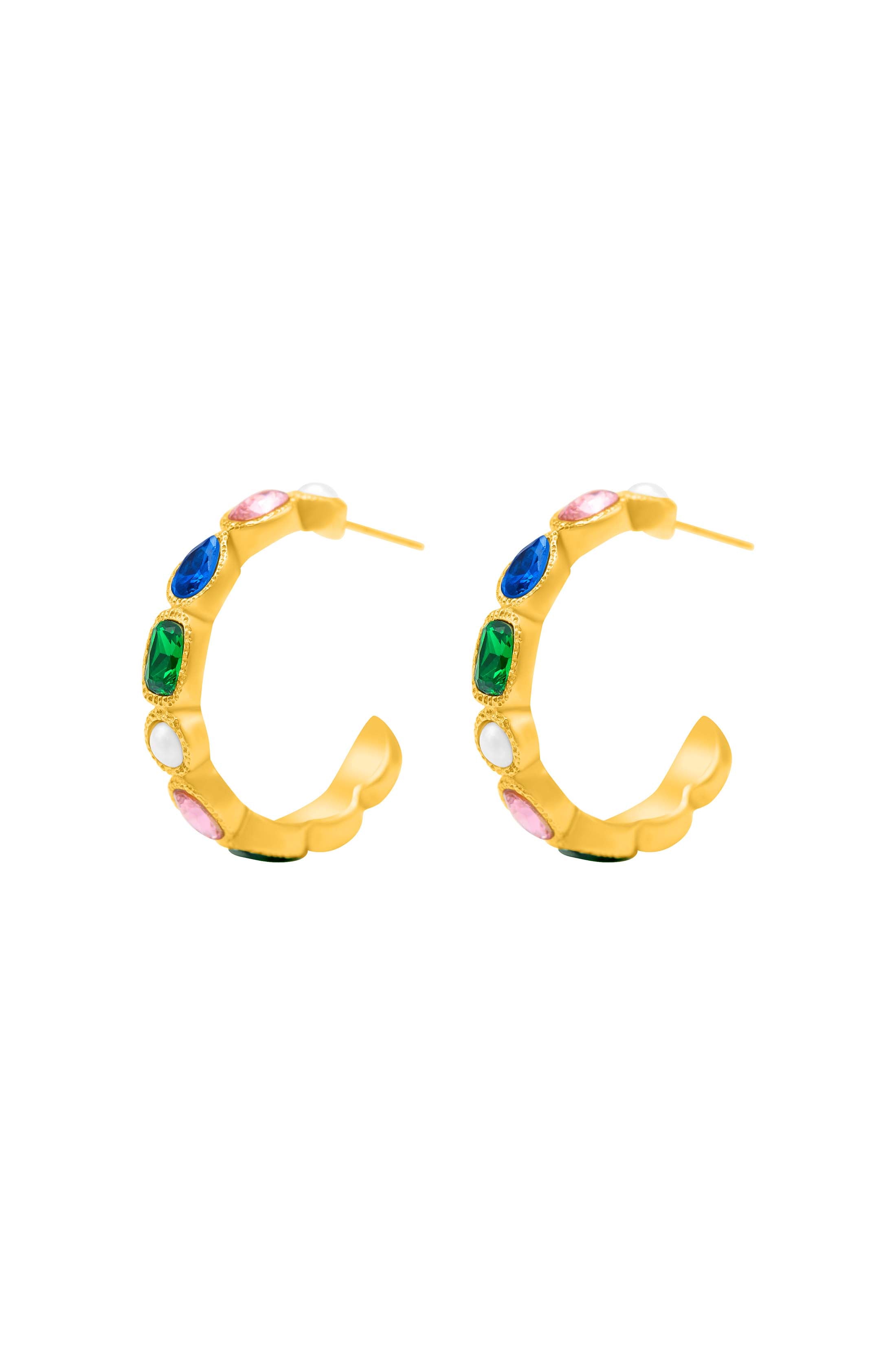 Fortress Hoop Earring Set