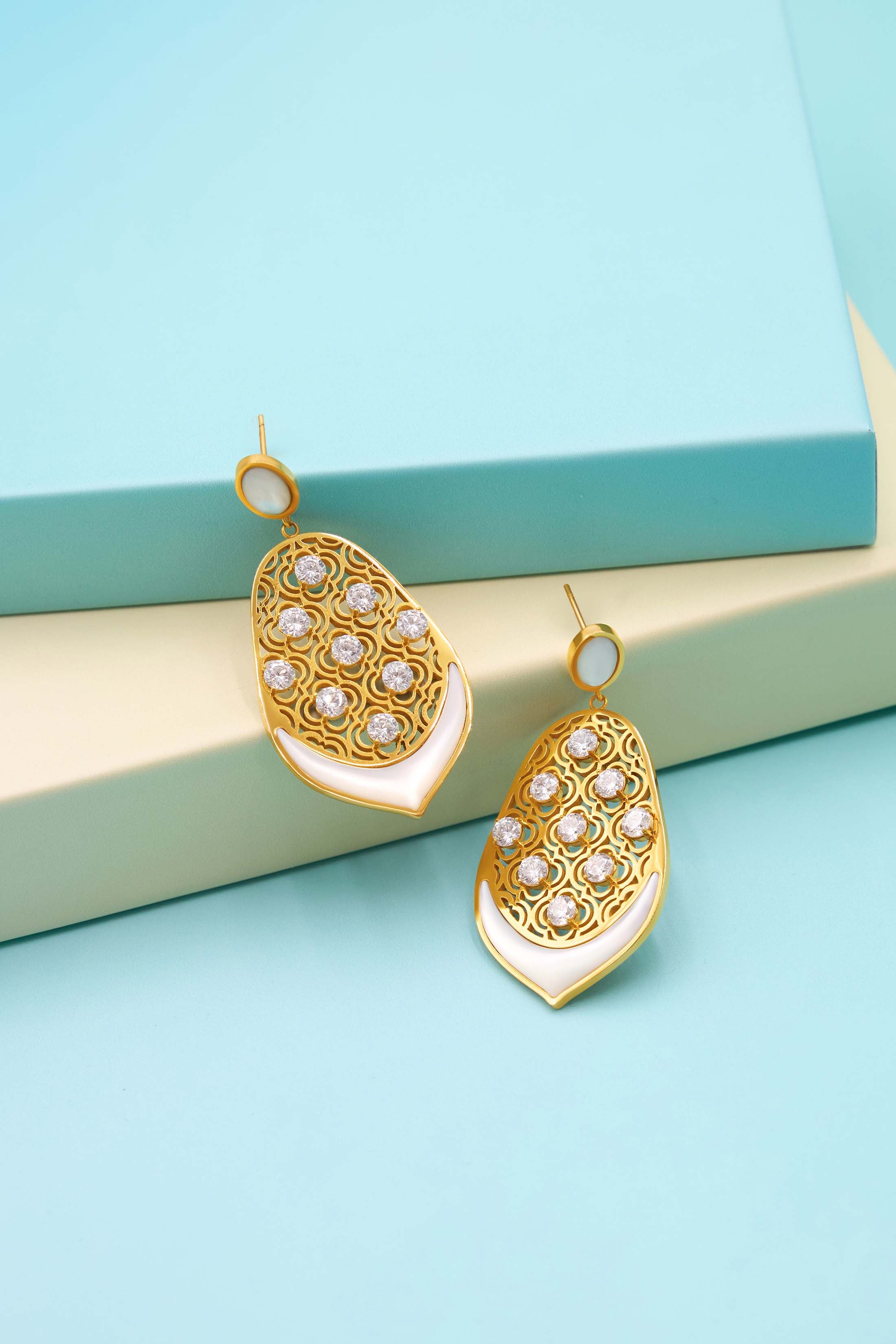 Marrakech Lattice Statement Earring Set
