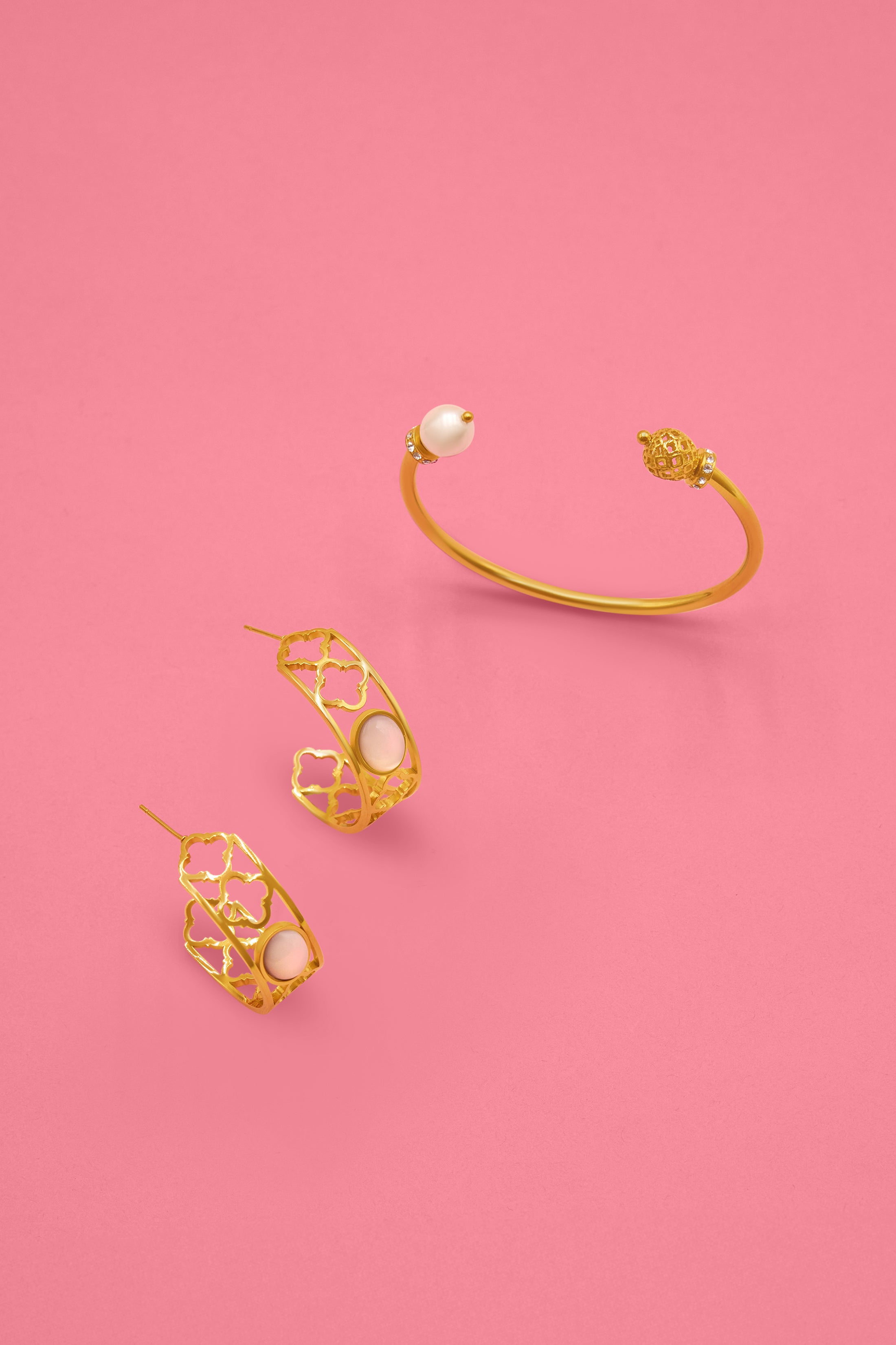Medina Glow Hoops & Marrakech Duo Bangle Gift Set
