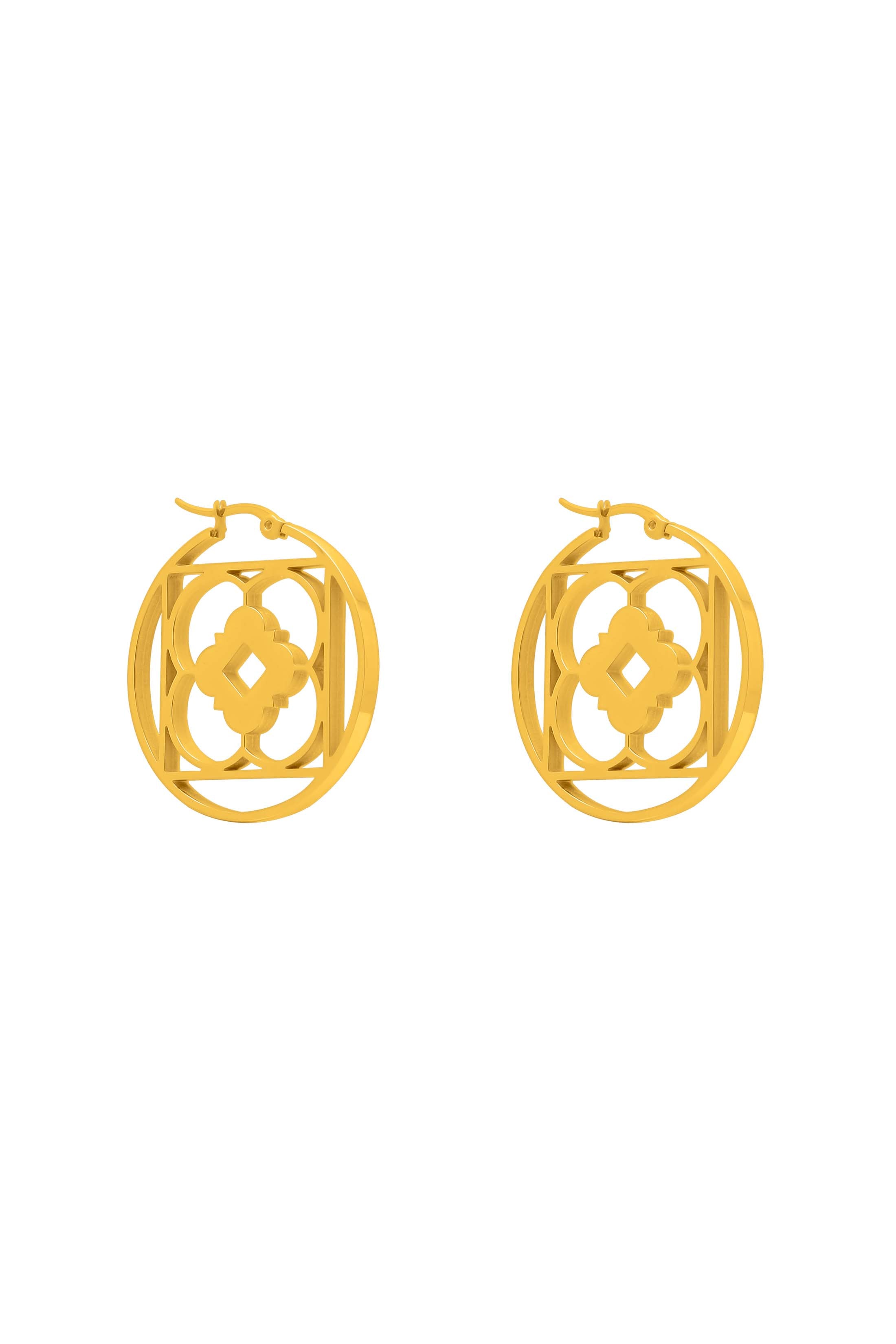 Carisma Logo Medium Hoop Earrings