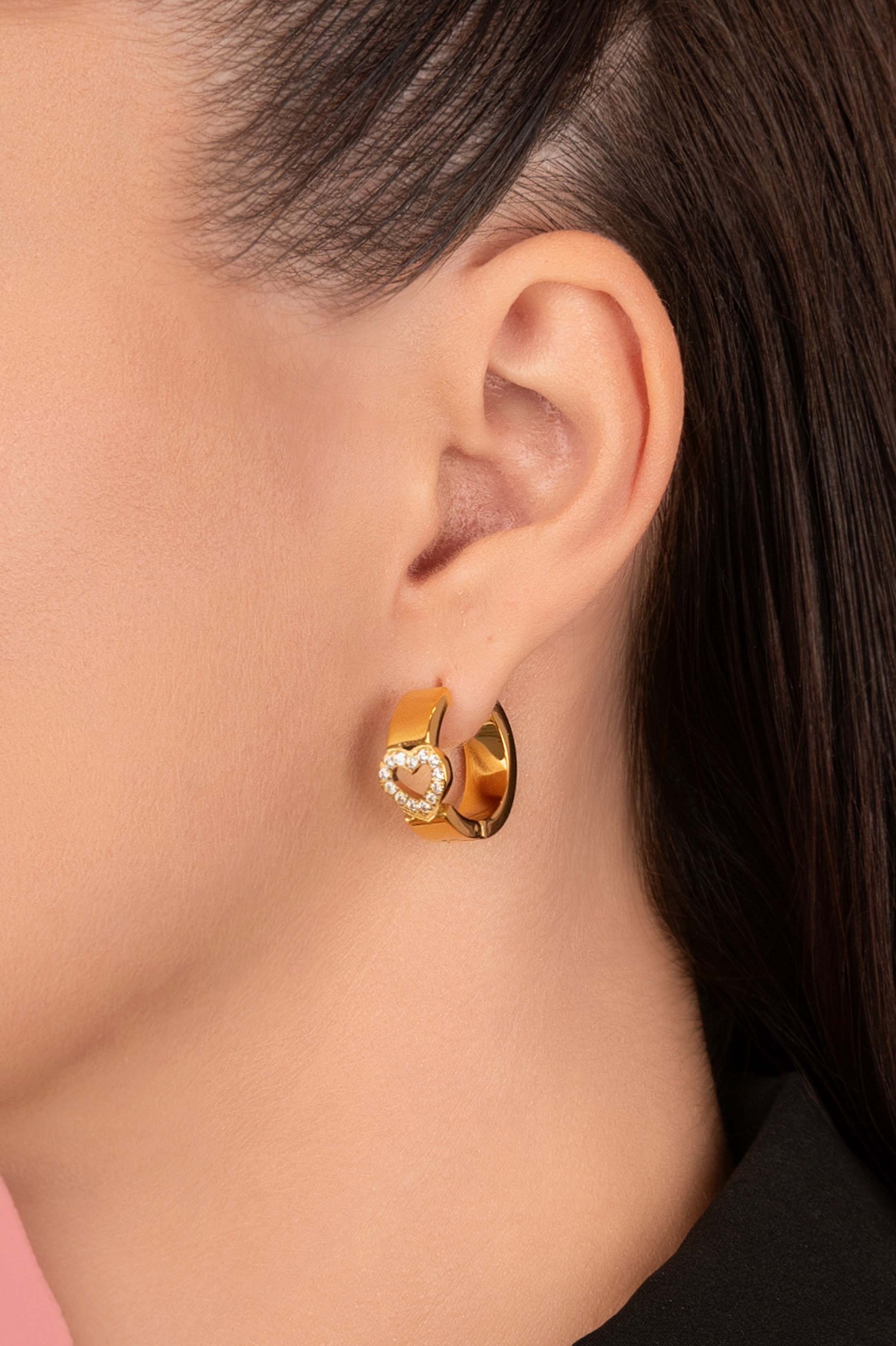 Qalbi Halo Hoop Earring Set