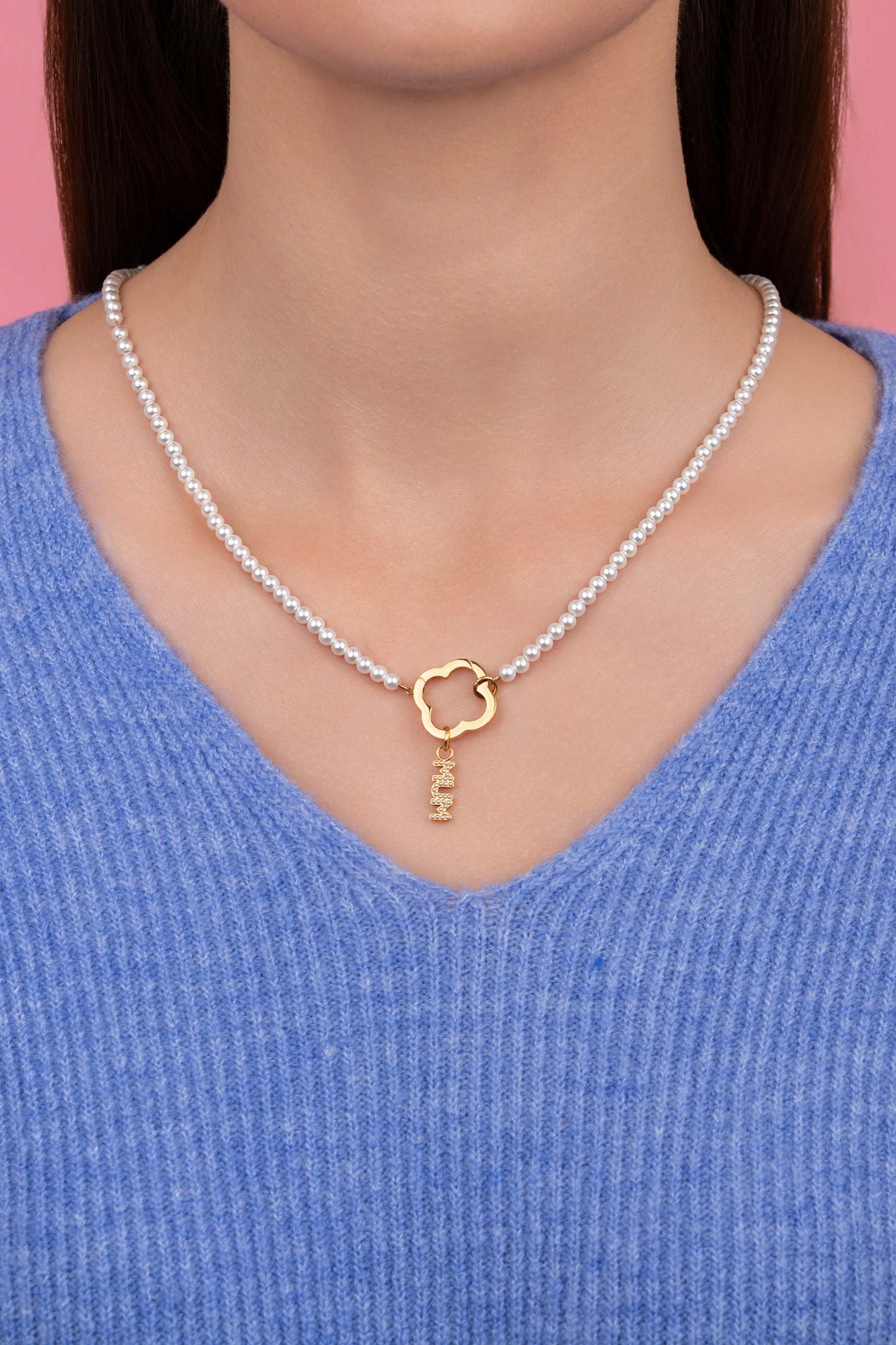 Pearl Charm Necklace