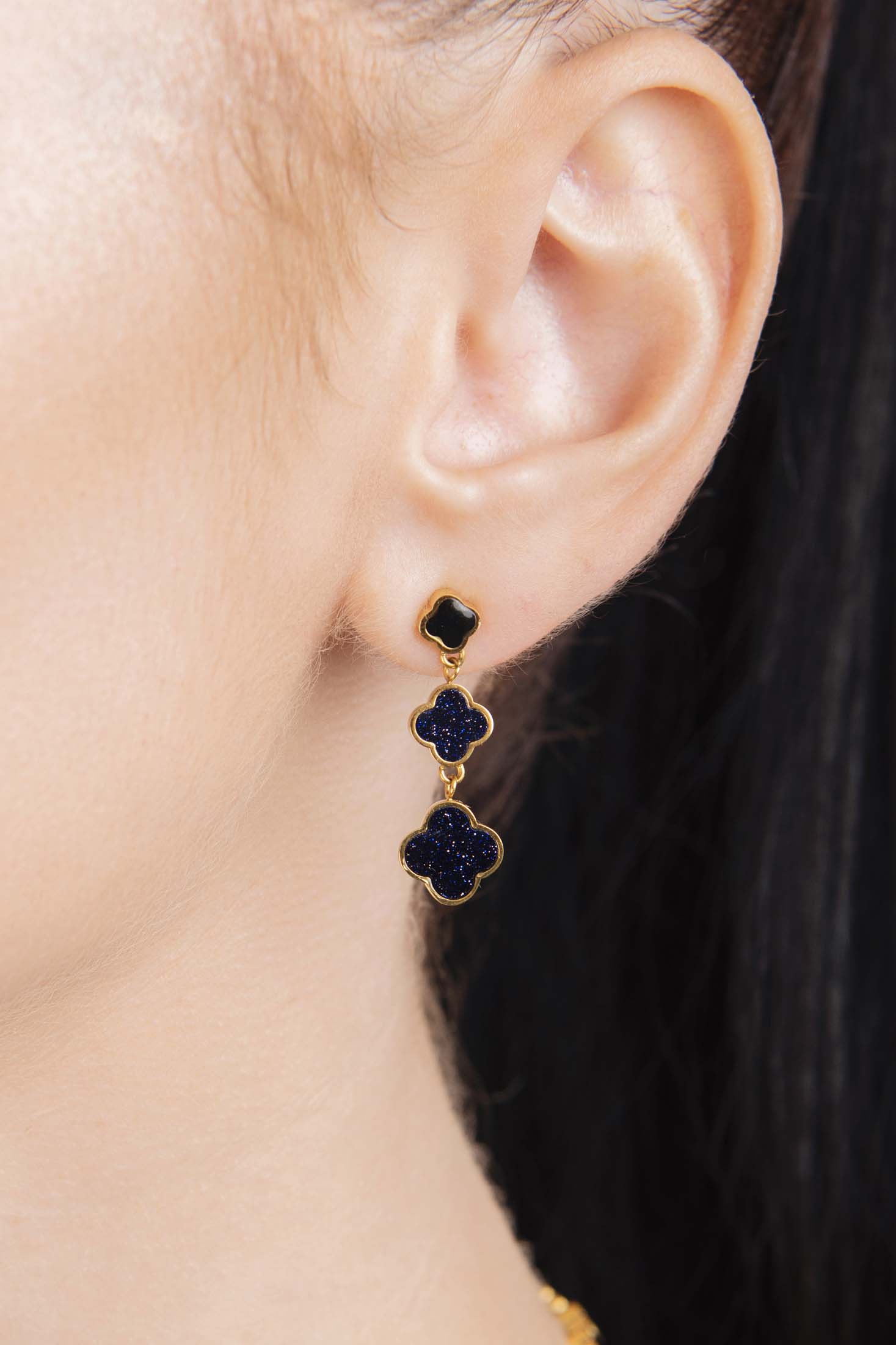 Sofia Midnight Sparkle Stud Earring Set