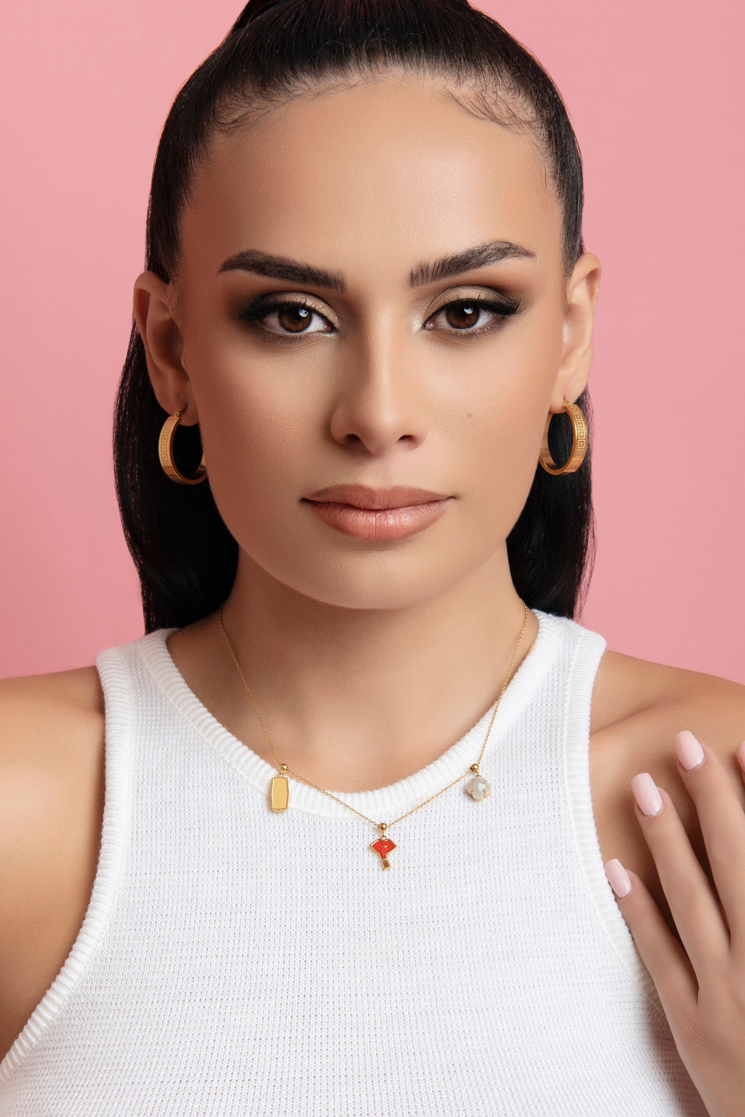 The Make-Up Artist Toggle Charm Pendant