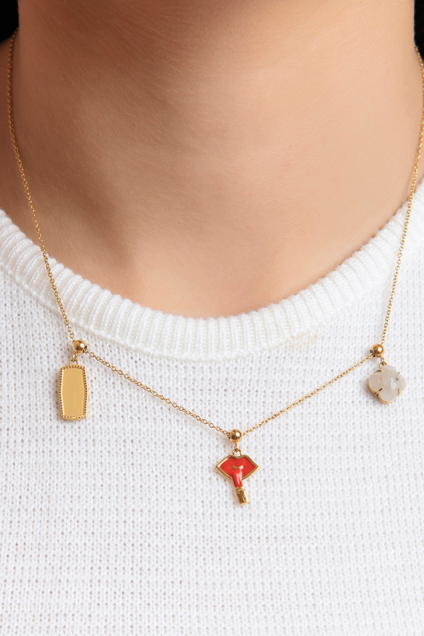 The Make-Up Artist Toggle Charm Pendant