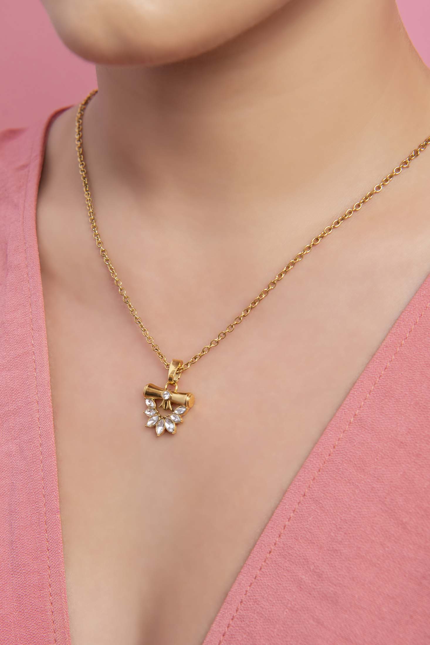 Graduation Zirconia Pendant