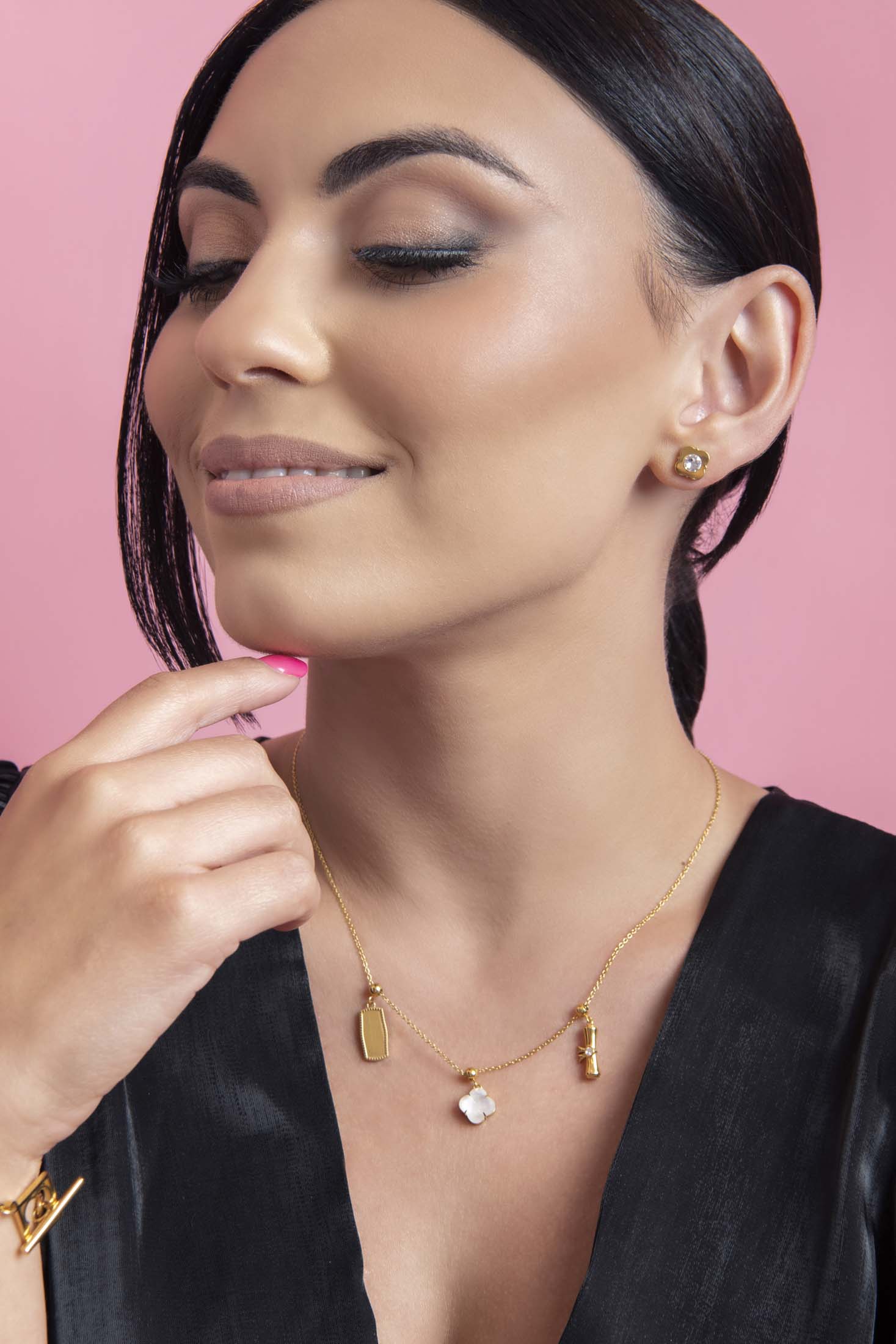 Graduation Toggle Charm Necklace Gift Set