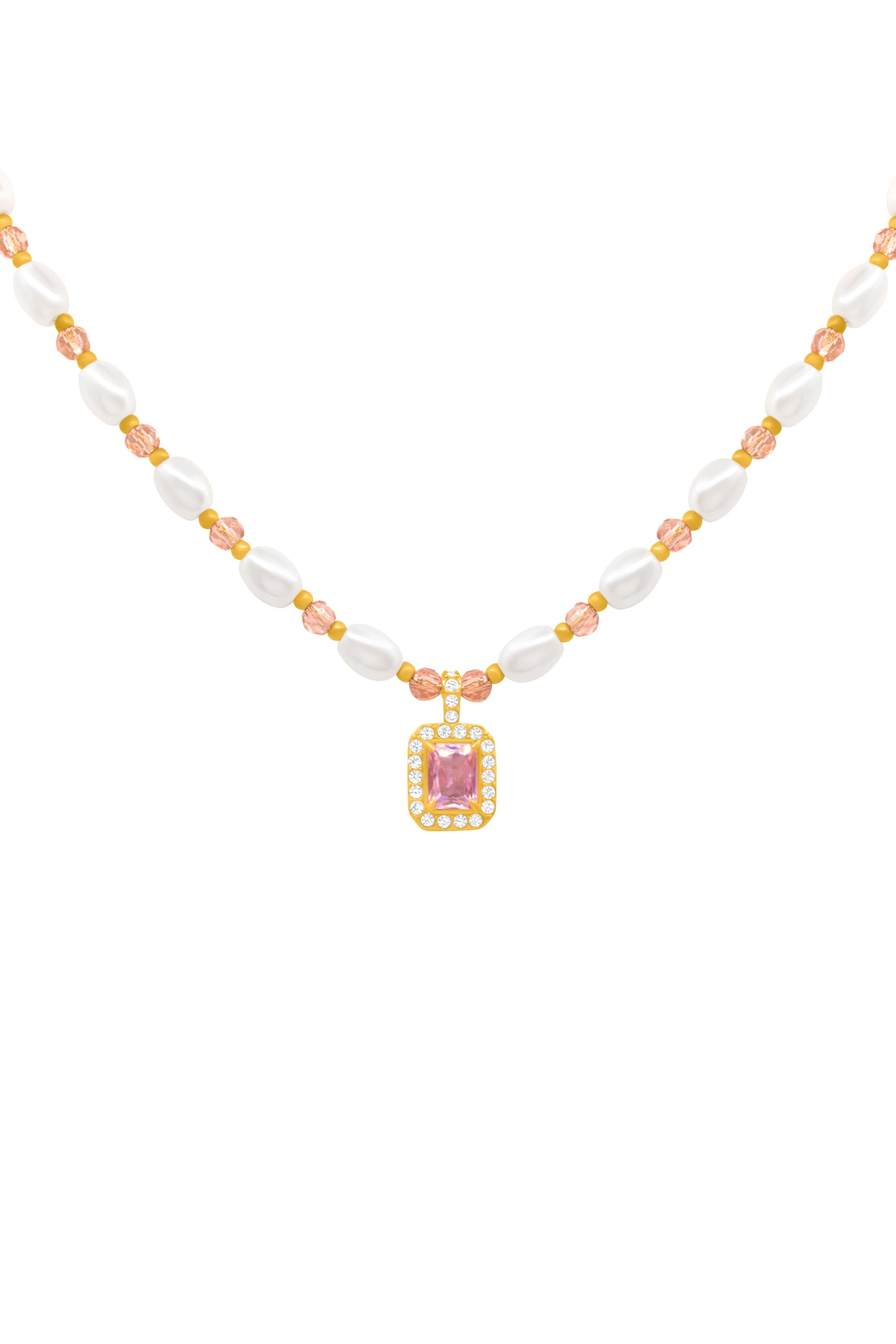 Rosalie Perla Beaded Necklace