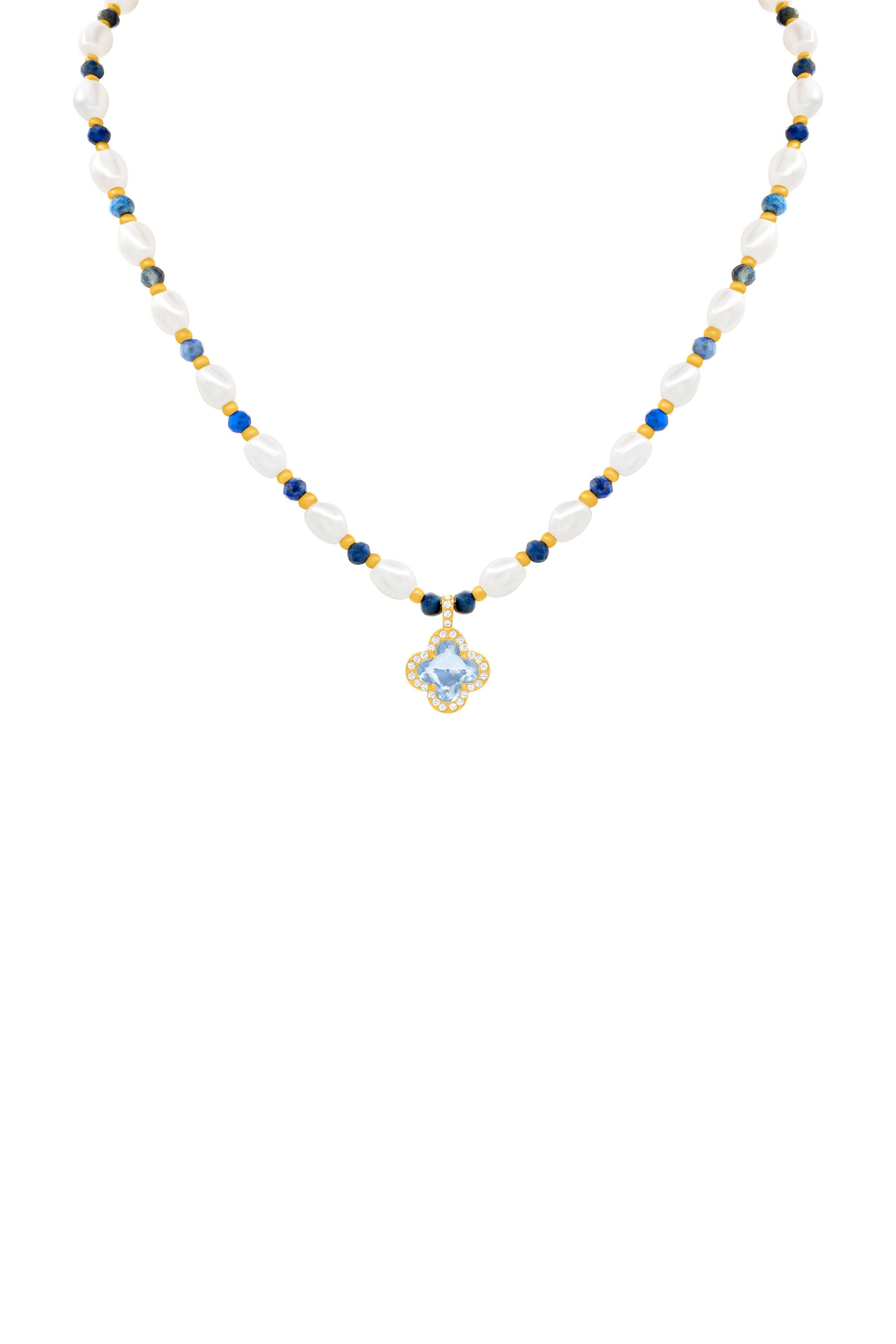 Azzurra Perla Beaded Necklace