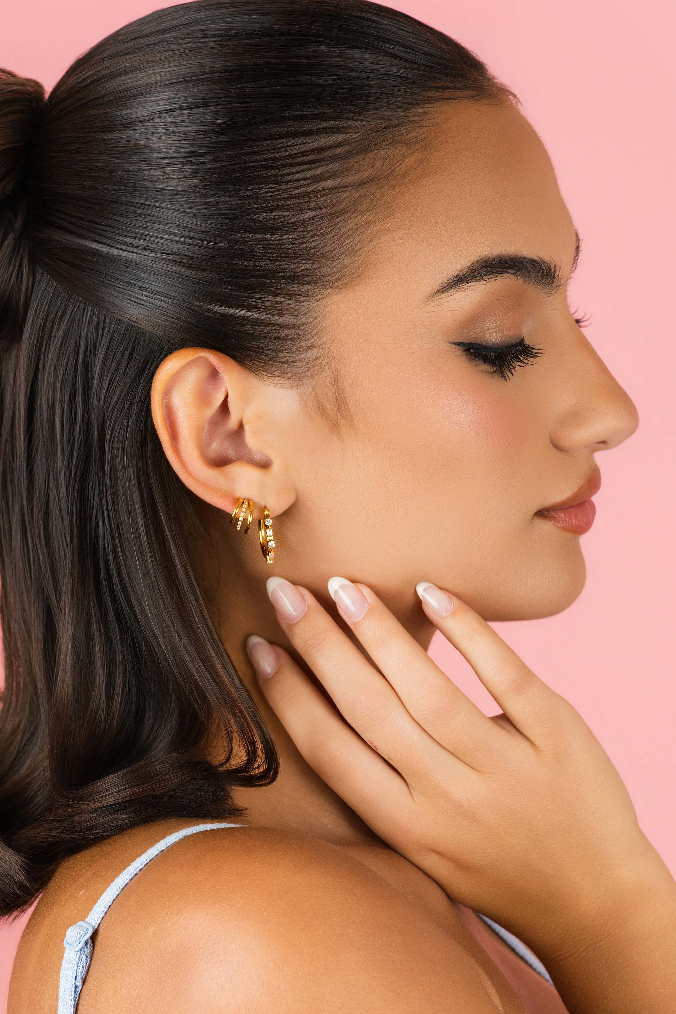 Elena Hoop Earring Set