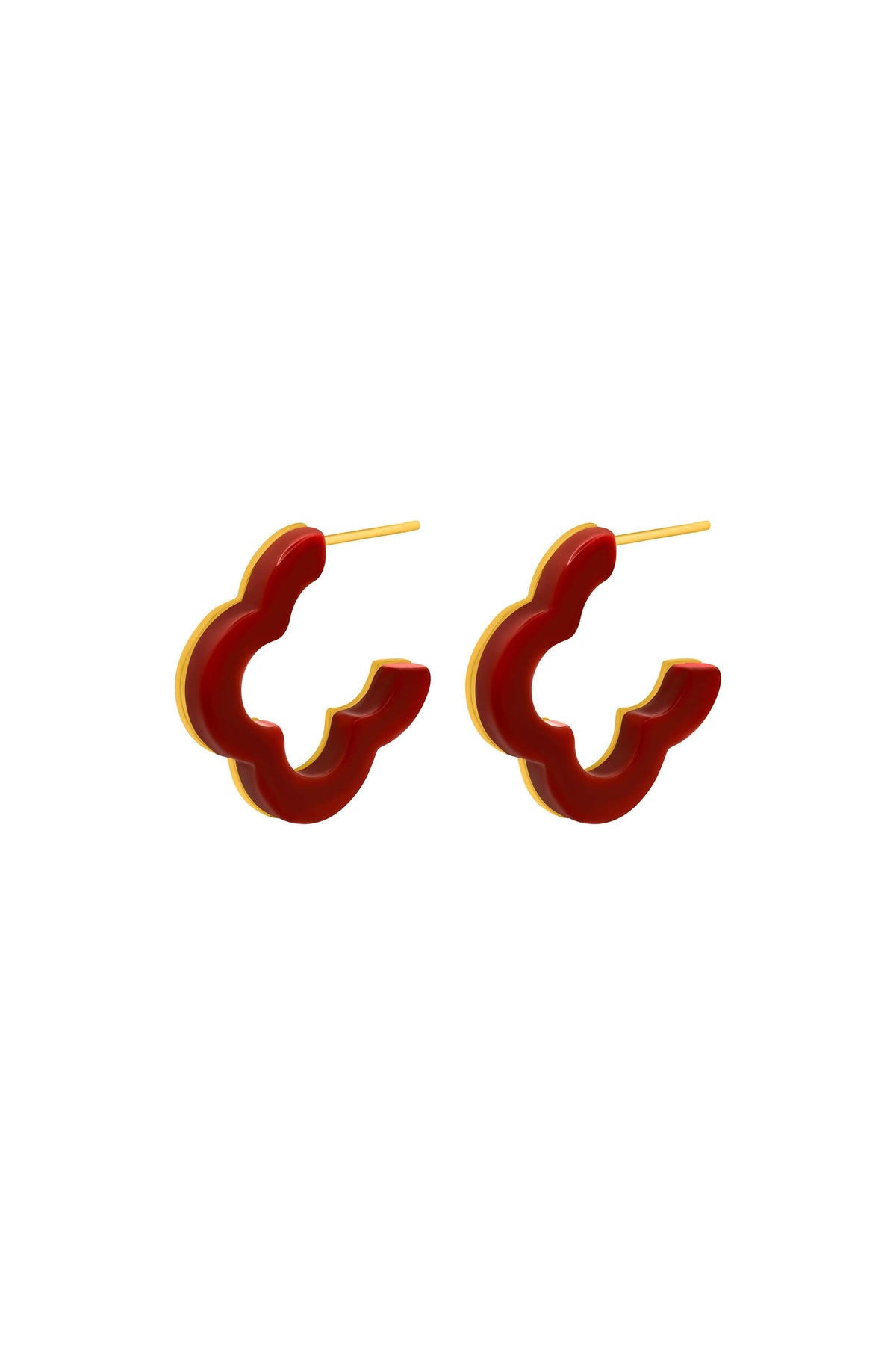 Tortessa Merlot Icon Hoop Earring Set