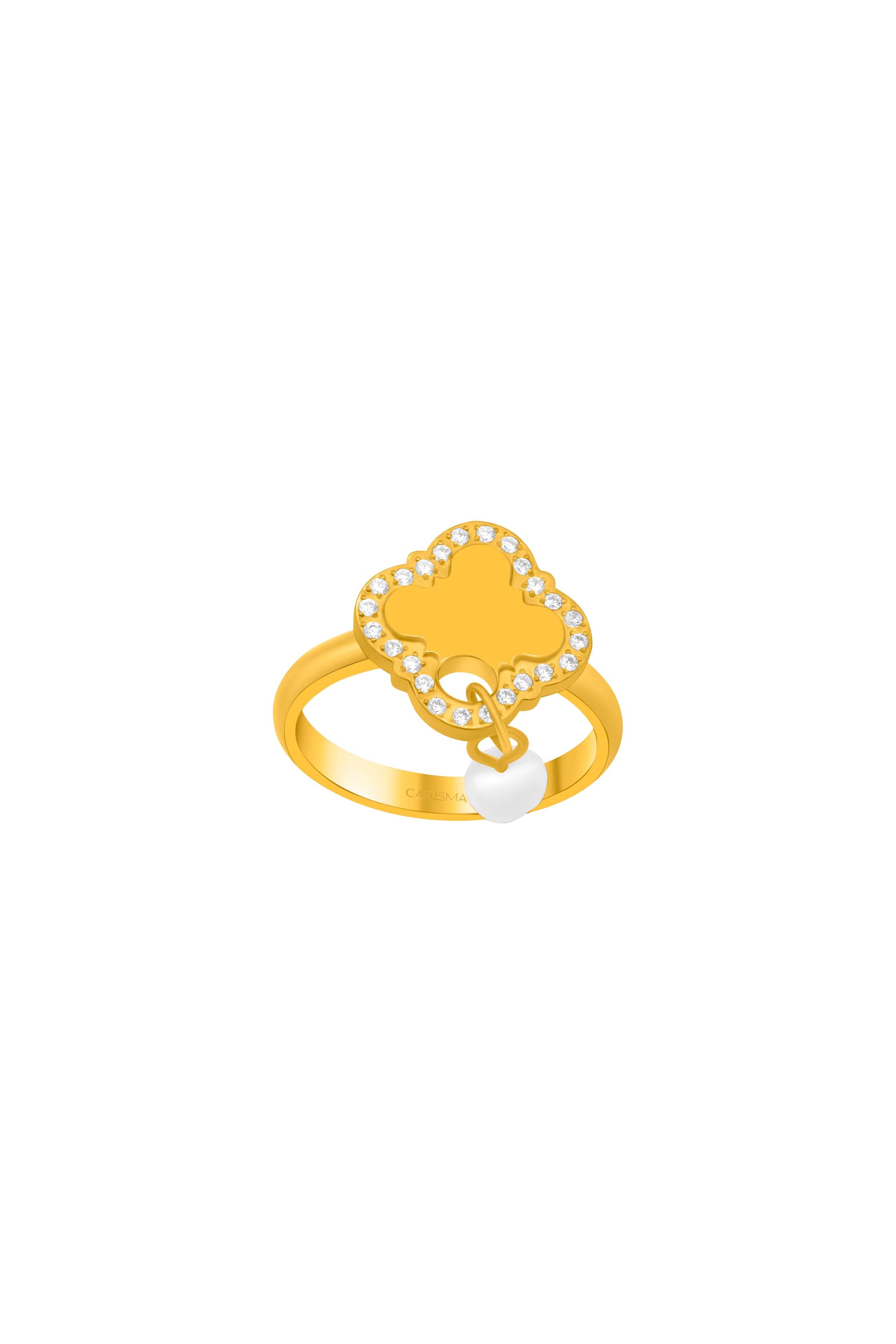 Pearl Linked Engravable Ring