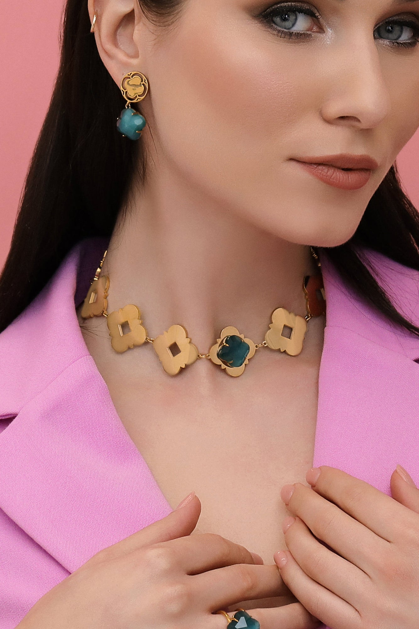 Stone Station Midnight Sparkle Stone Choker
