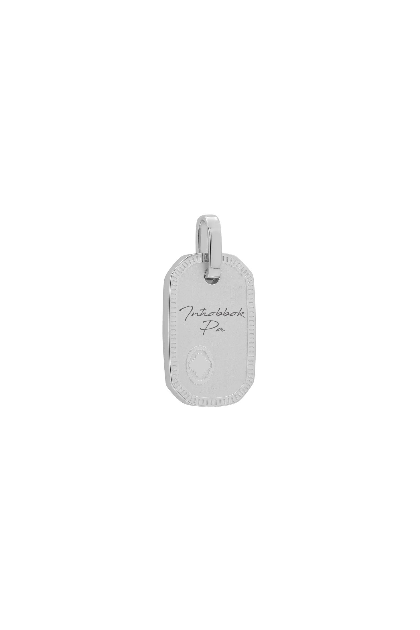 Carisma Logo Silver Tag "Inħobbok Pa" Pendant