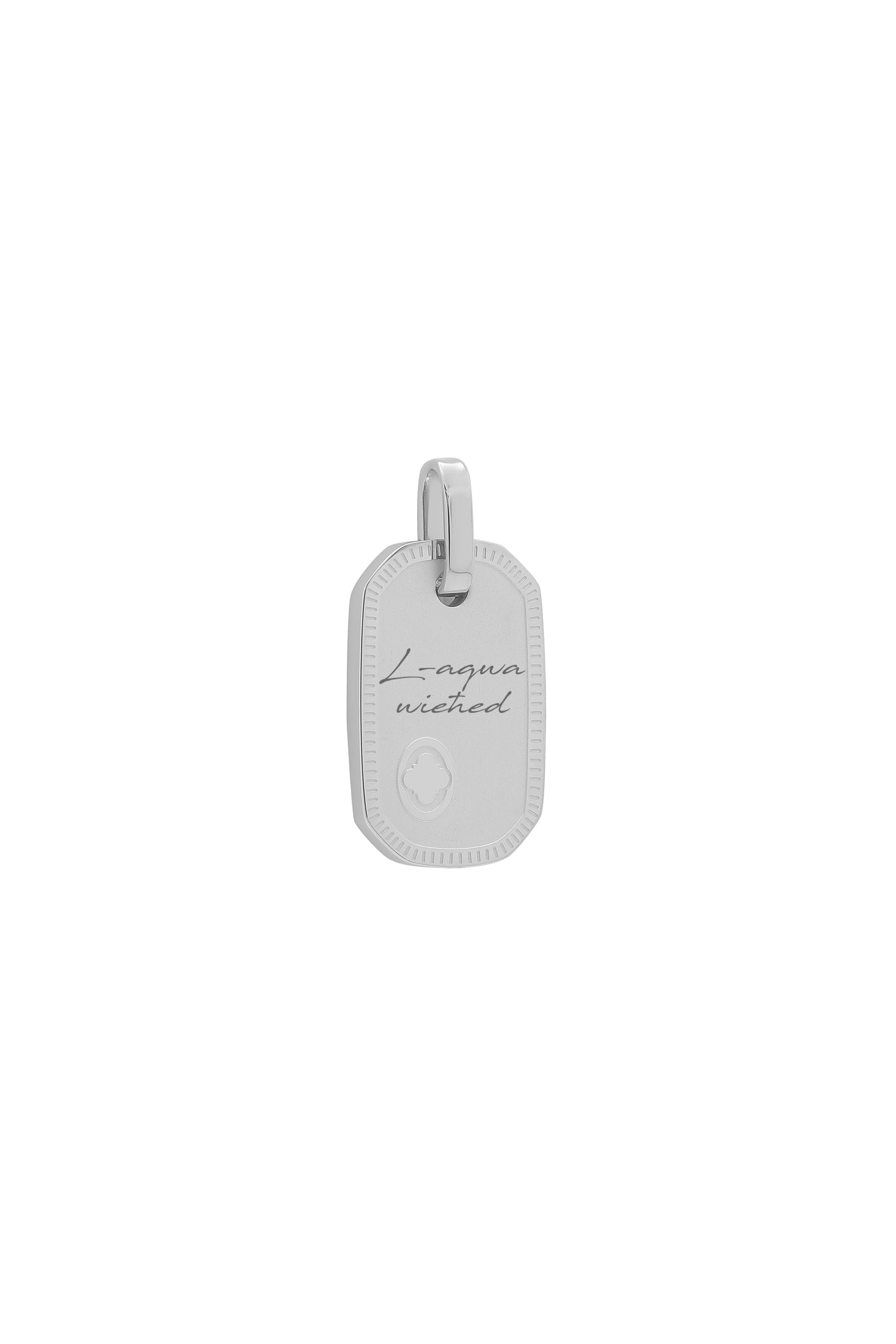 Carisma Logo Silver Tag "L-Aqwa Wieħed" Pendant