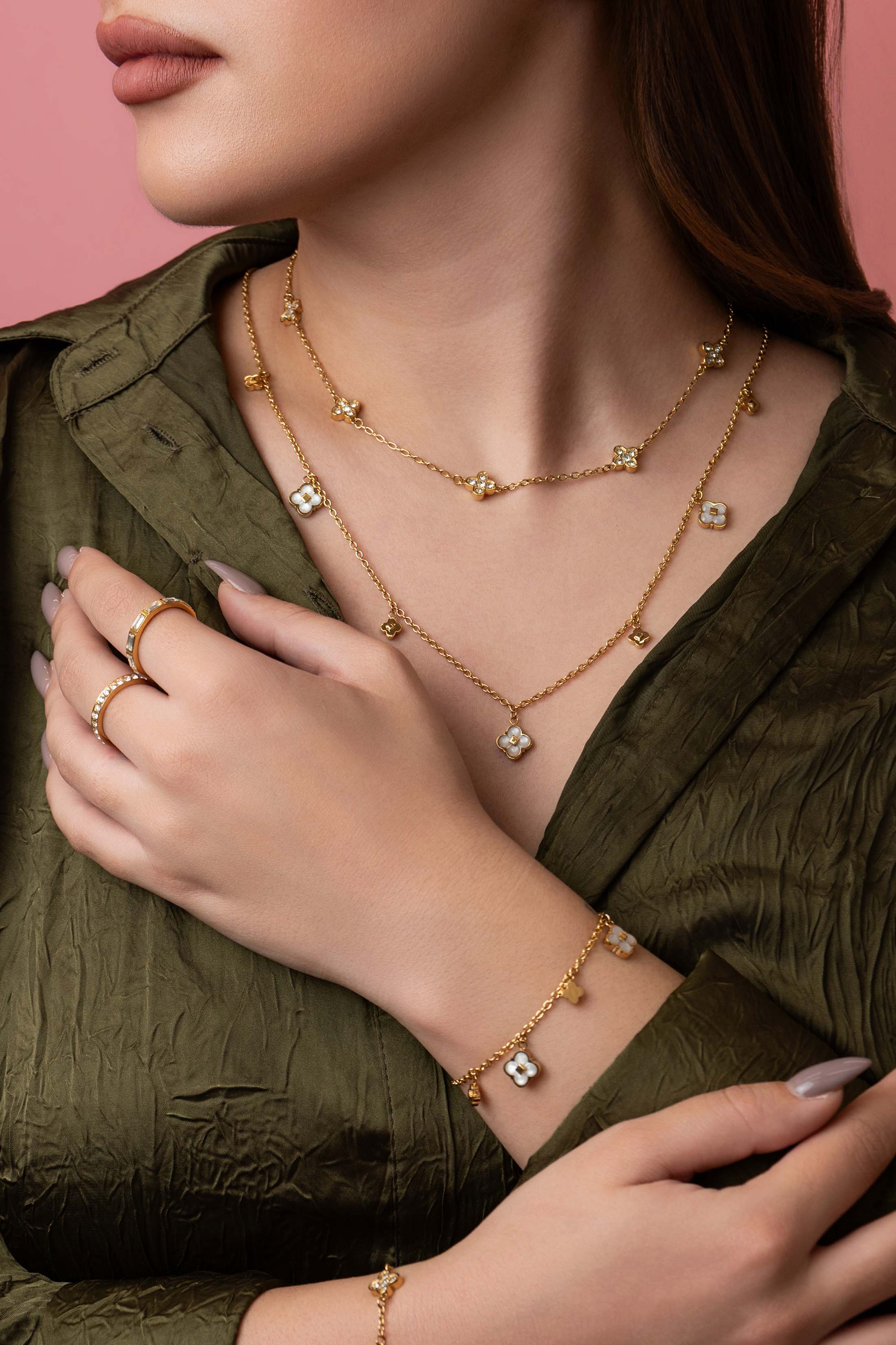 Isabella Charm Necklace & Bracelet Gift Set