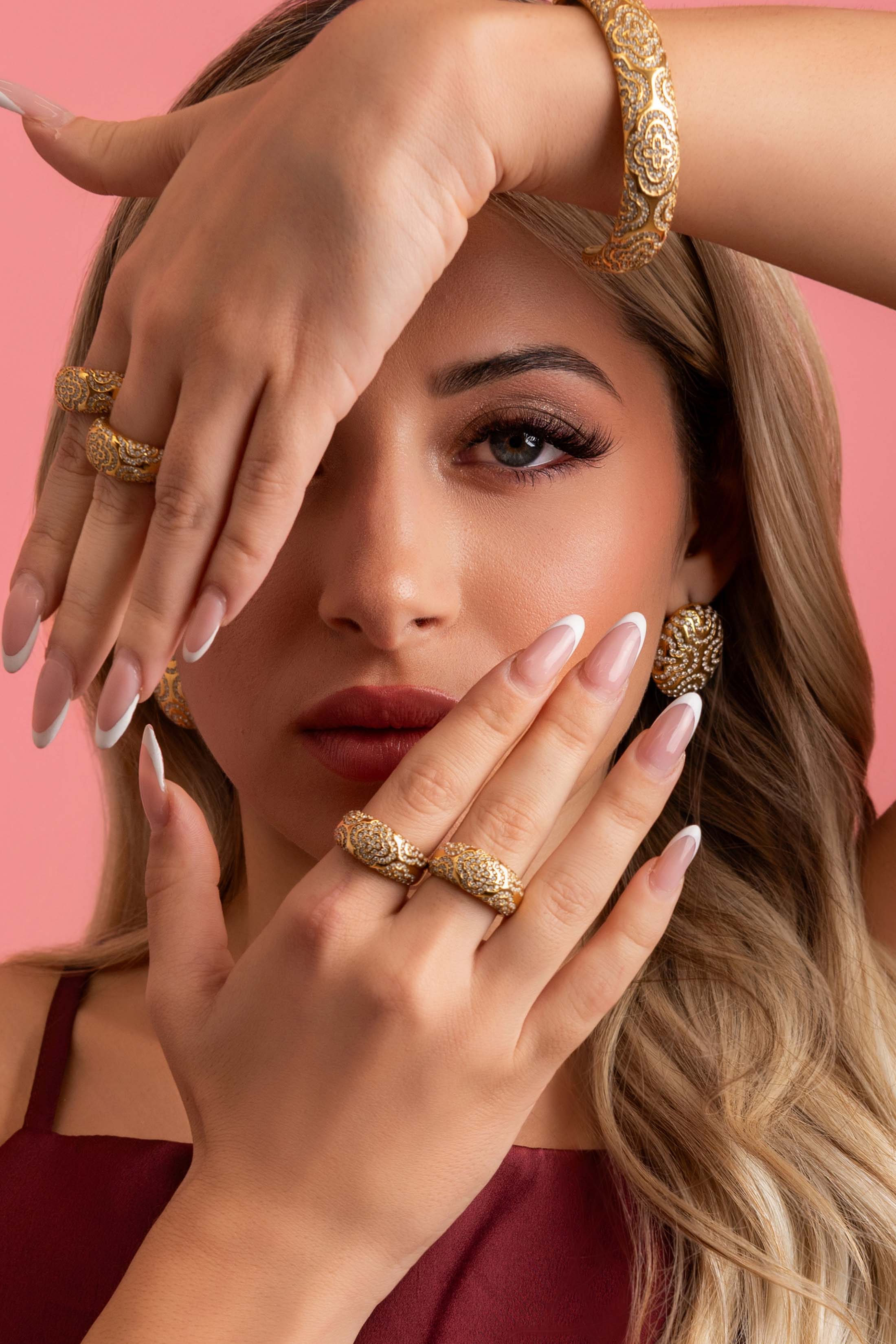 Gemset Glow Stud Earring Set