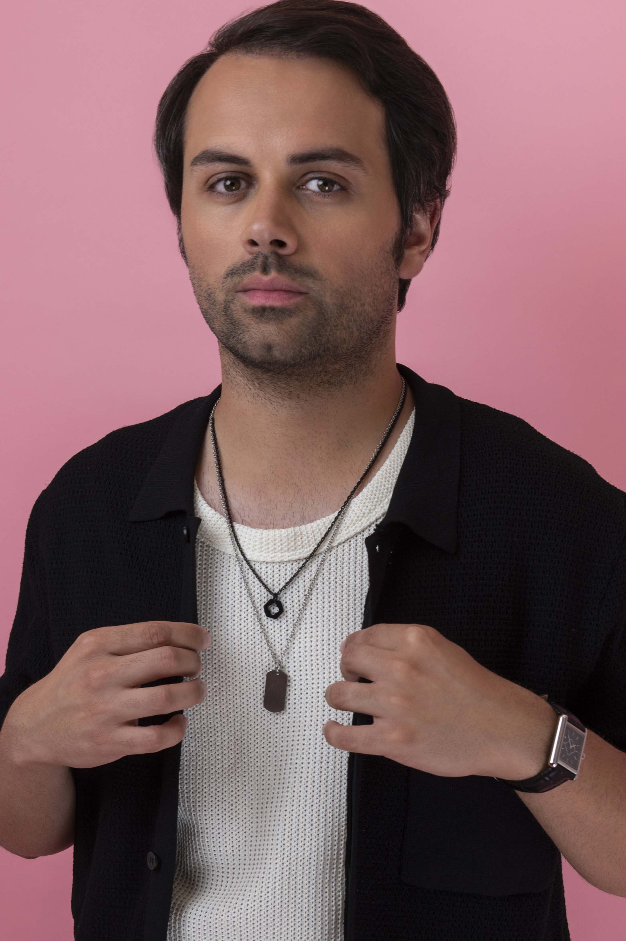 Black Carisma Hexagon Pendant