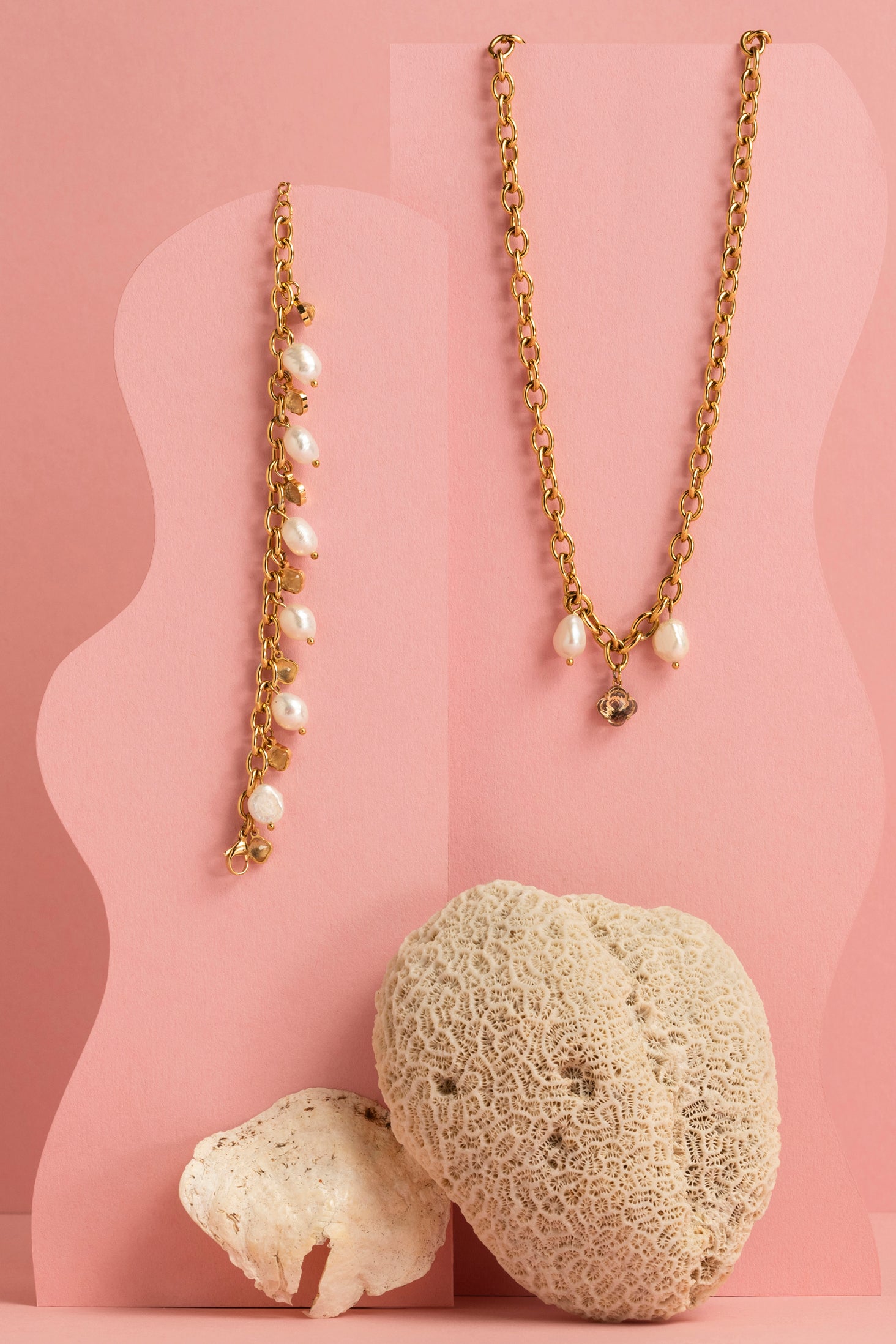 Gaia’s Cable Freshwater Pearl Chain Necklace