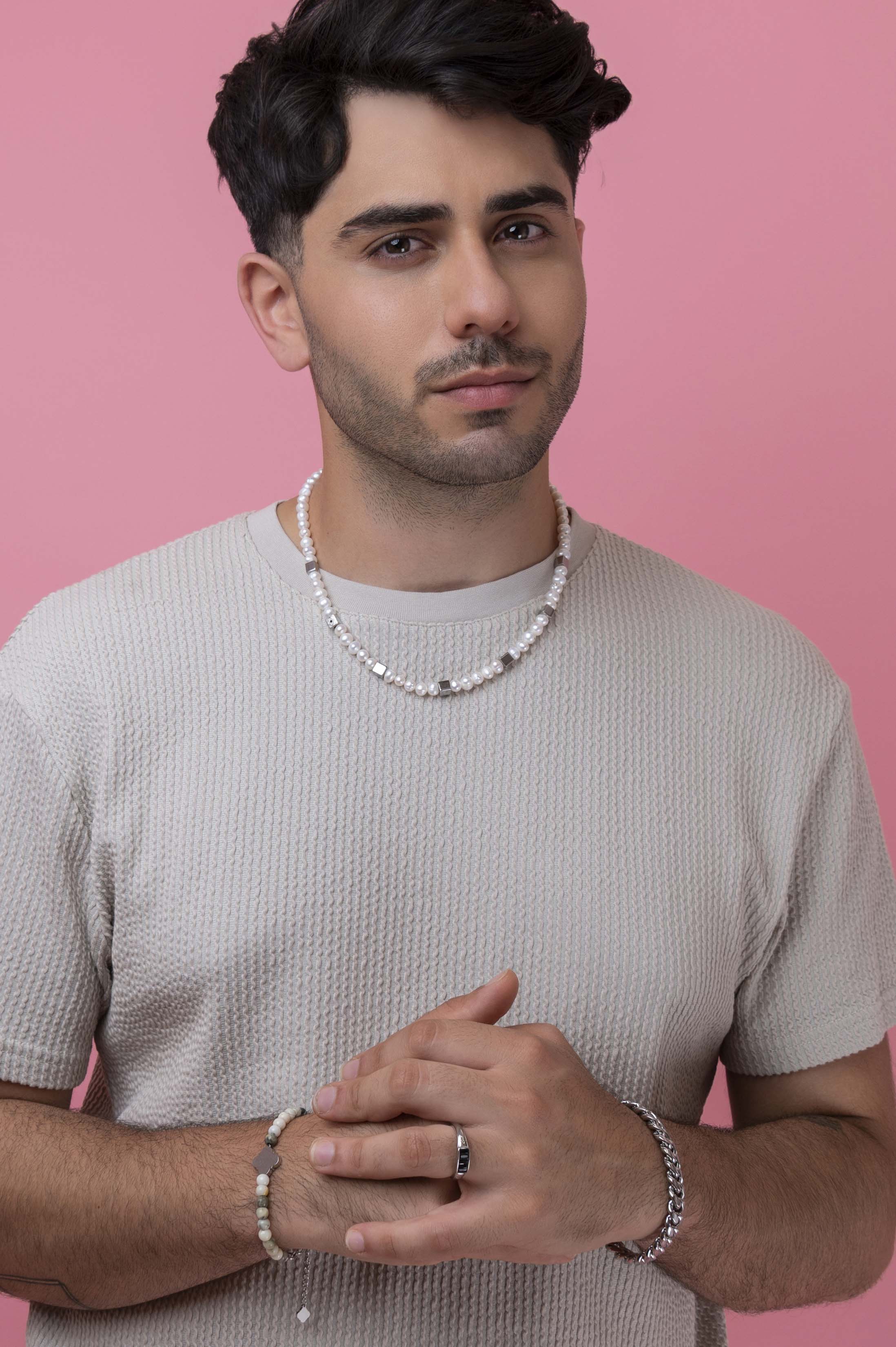 Engravable Earth Beaded Bracelet