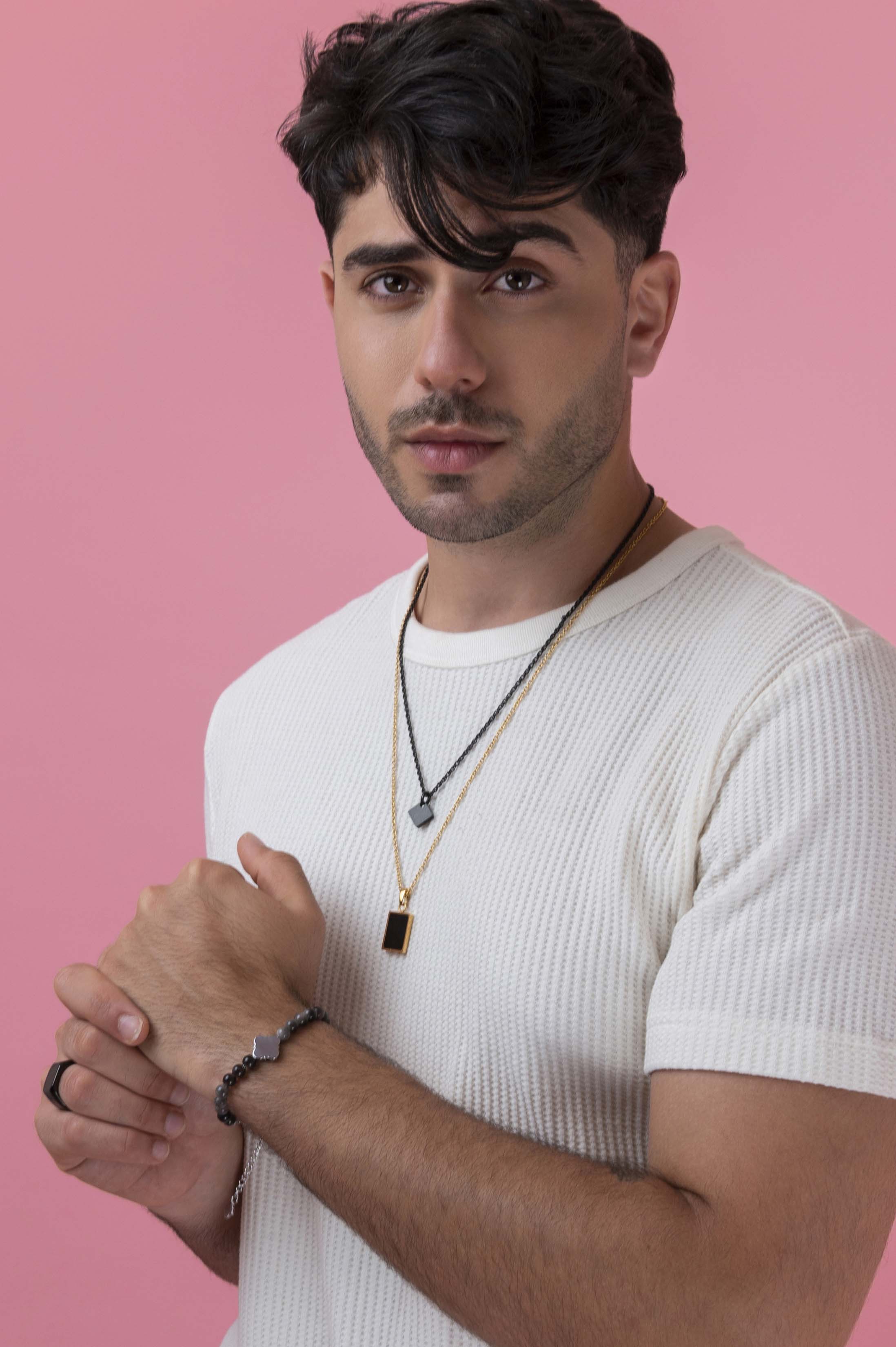 Black Square Pendant