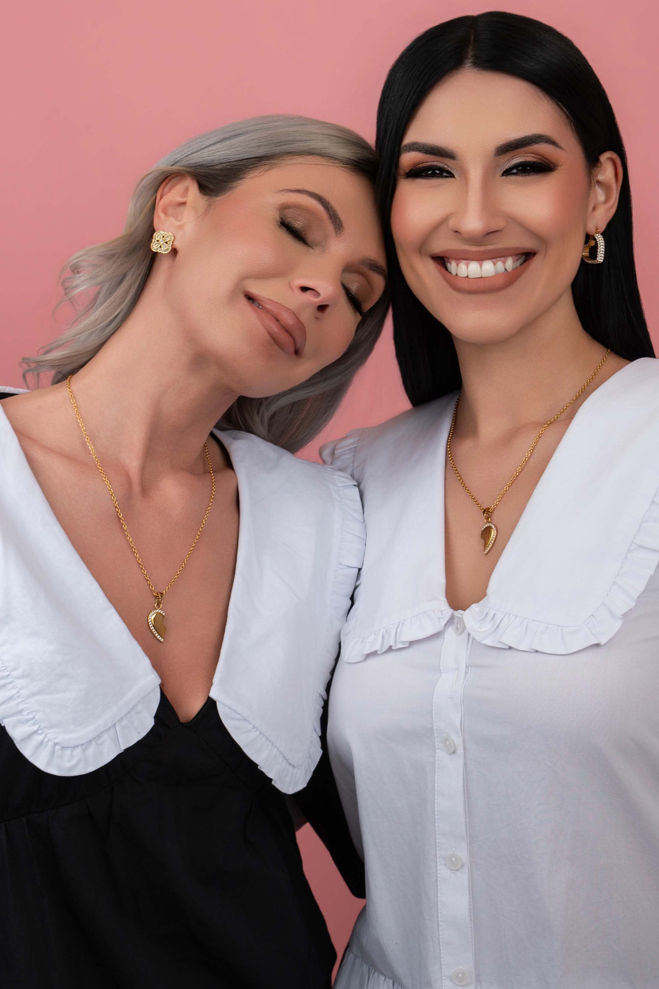 Together Apart Heart Necklace Gift Set