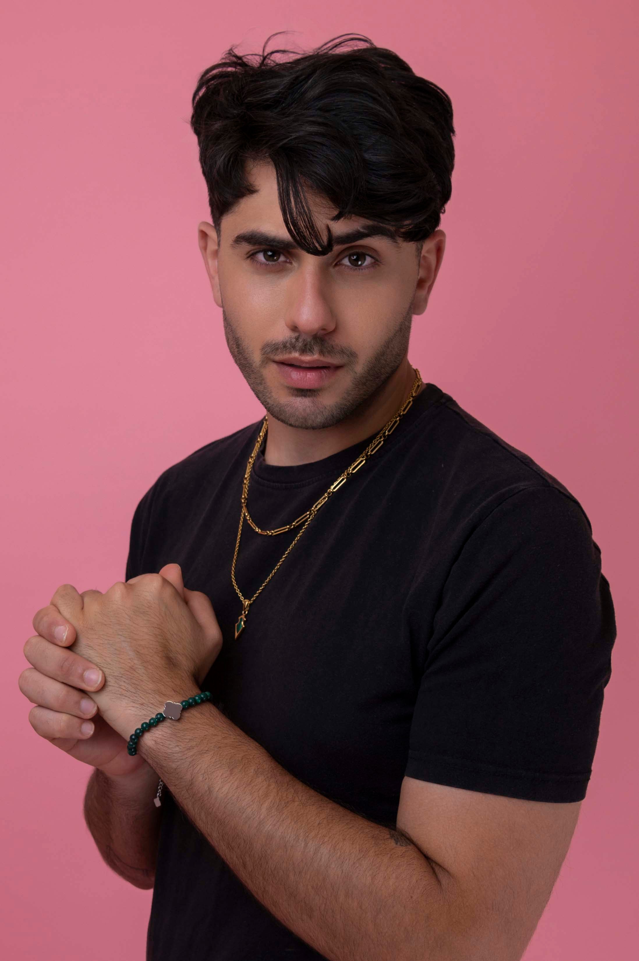 Engravable Malachite Beaded Bracelet