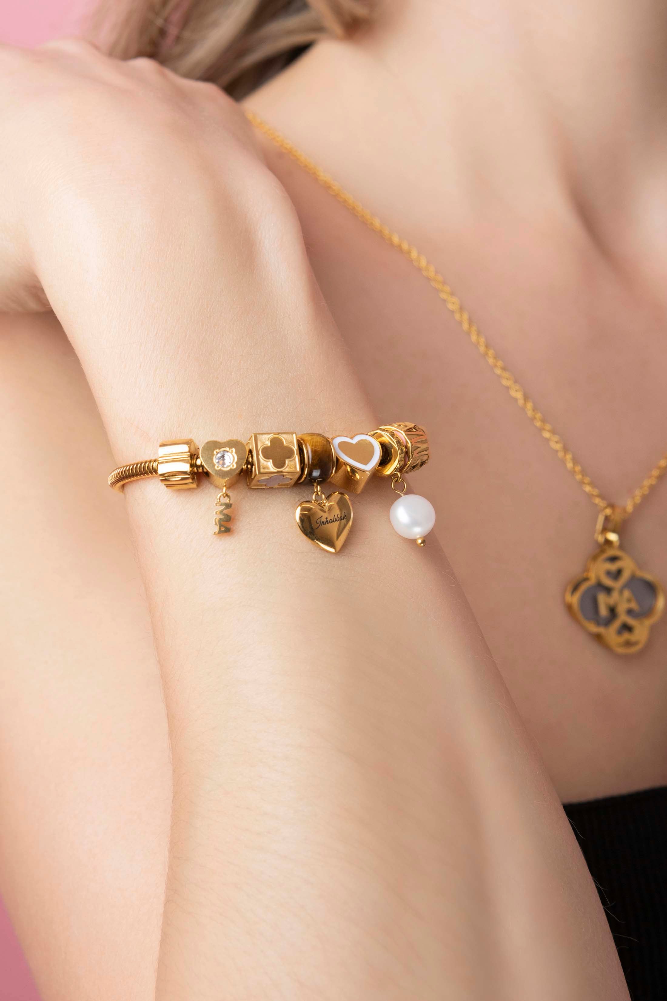 Carisma Logo White Enamel Token Charm