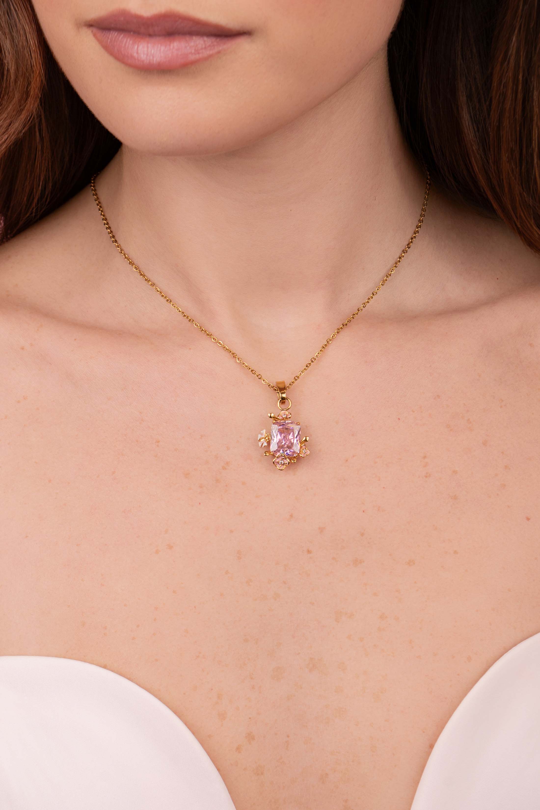 Qronfla Reġina Stud Earrings & Necklace Gift Set