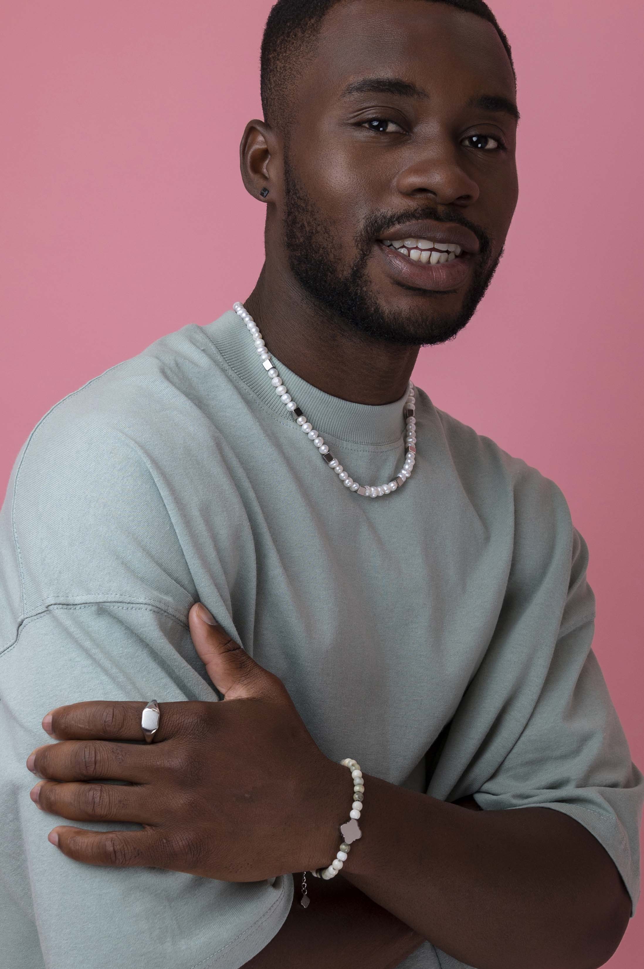 Black Carisma Logo Stud Earring