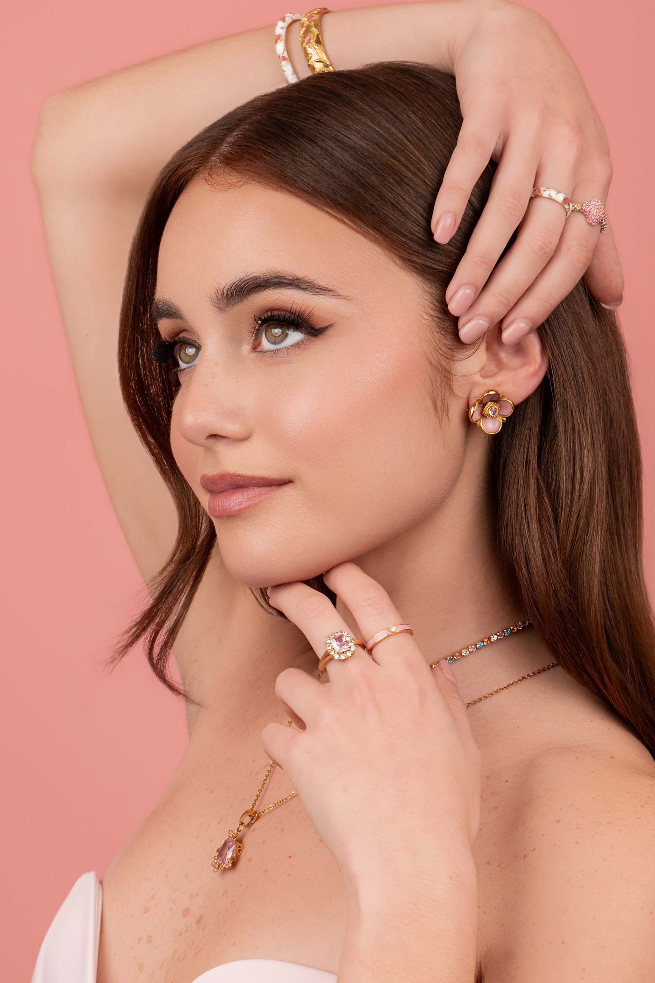 Qronfla Alba Stud Earrings & Ring Gift Set