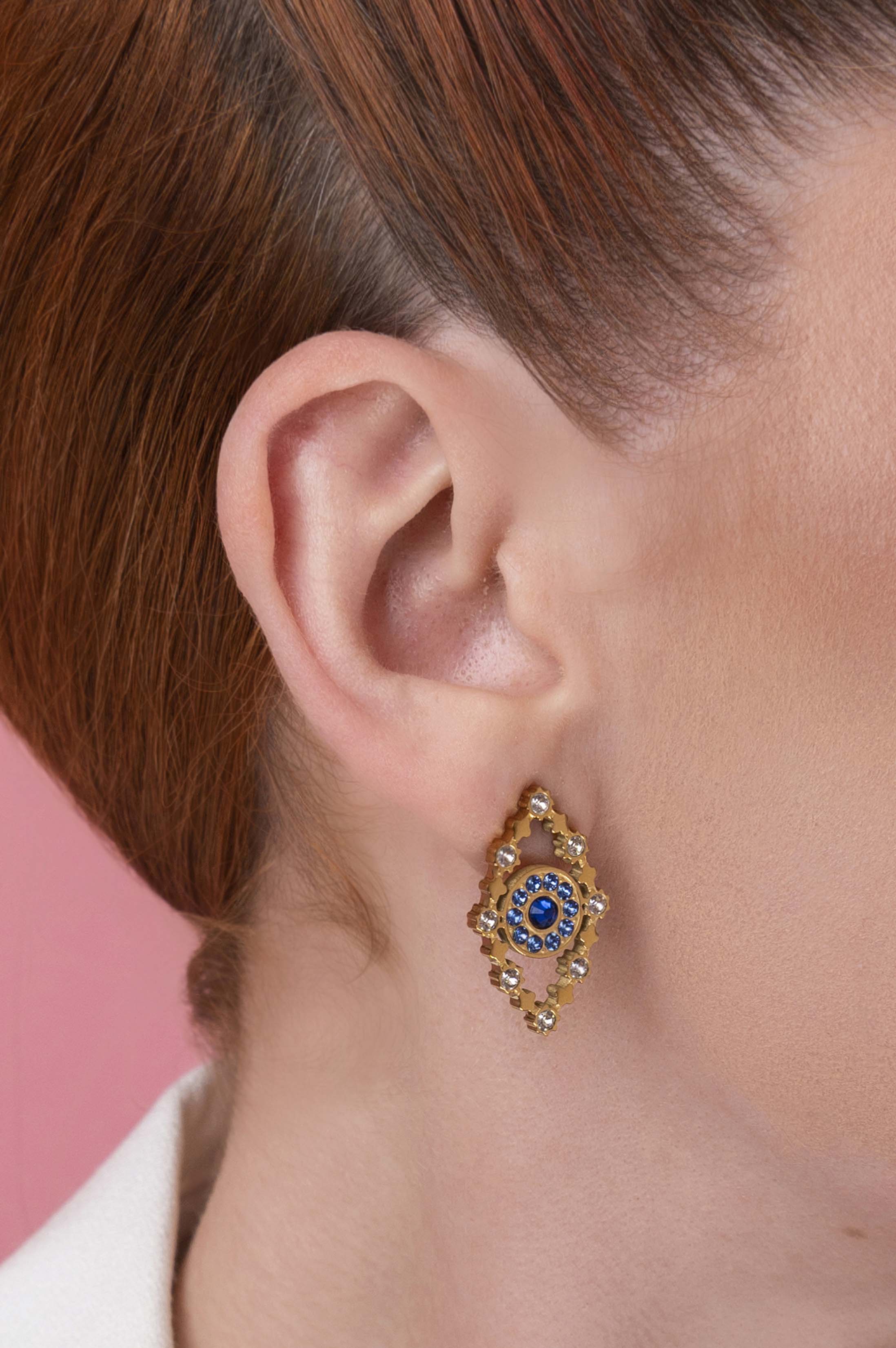 Milos Evil Eye Statement Stud Earring Set