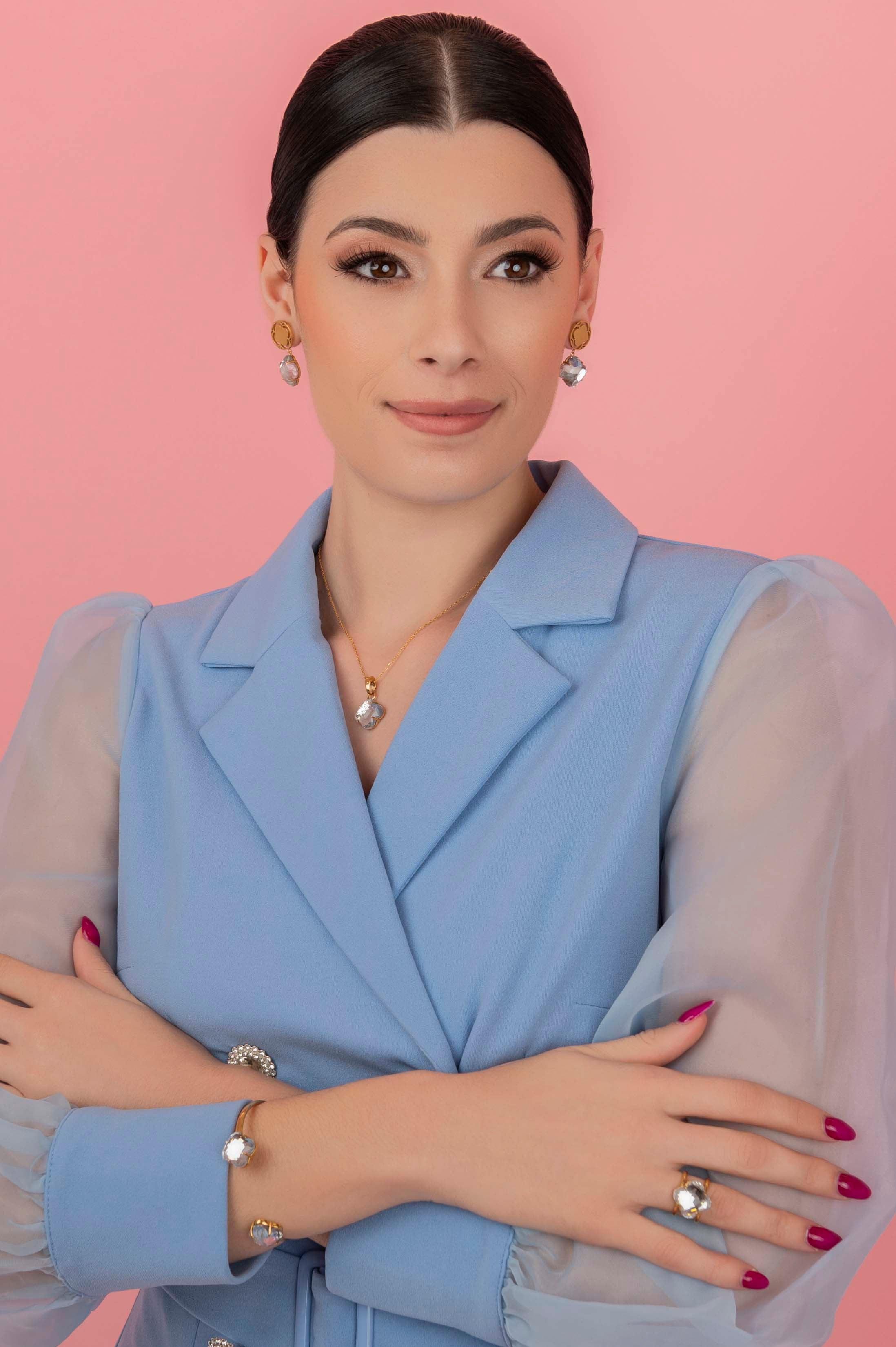 Stone Station Brillantina Stone Stud Earring Set