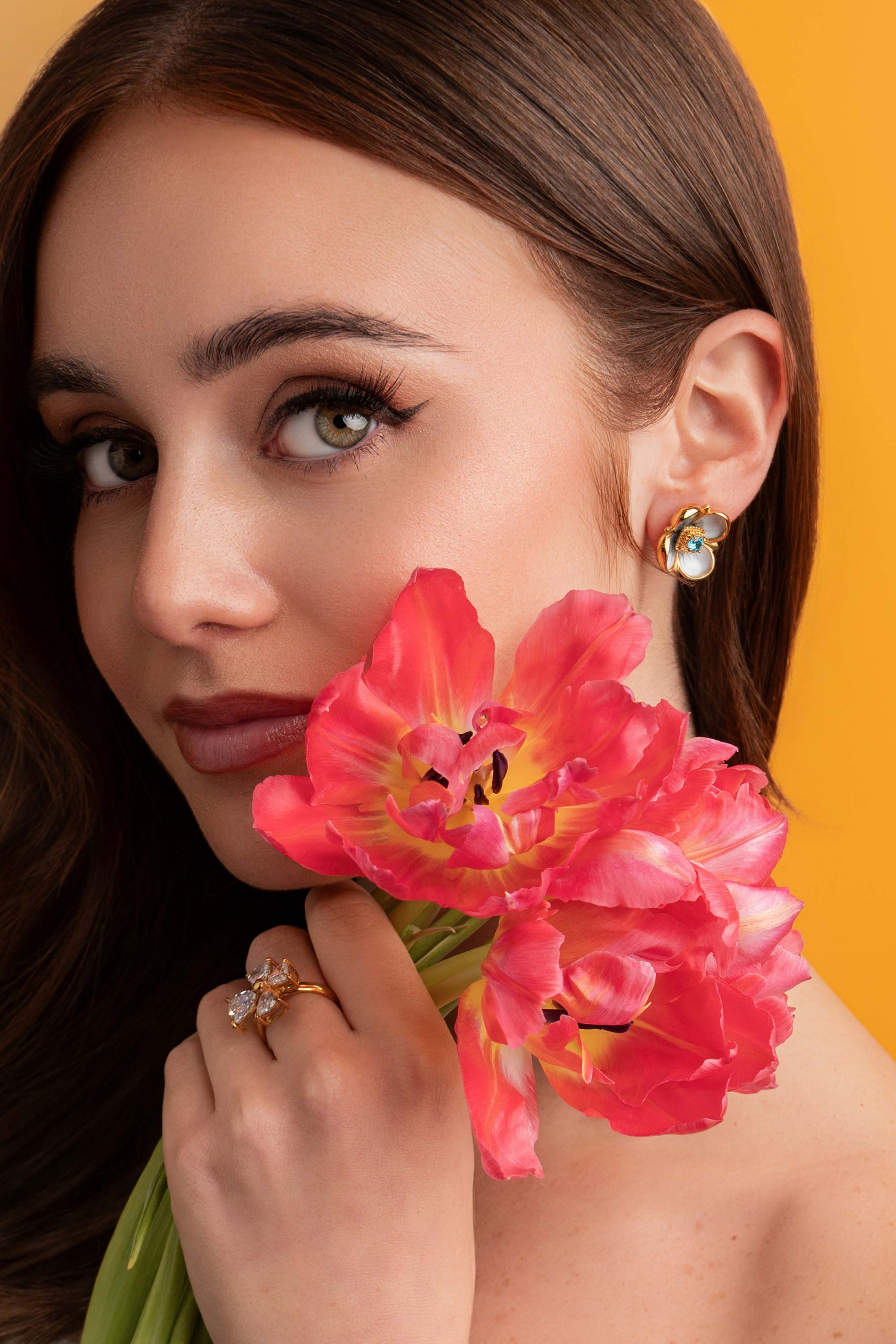 Pimpernell Blu Stud Earring Set