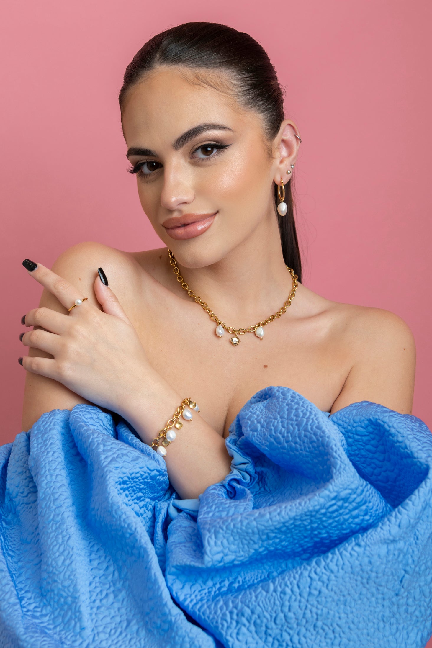 Gaia’s Cable Freshwater Pearl Chain Necklace