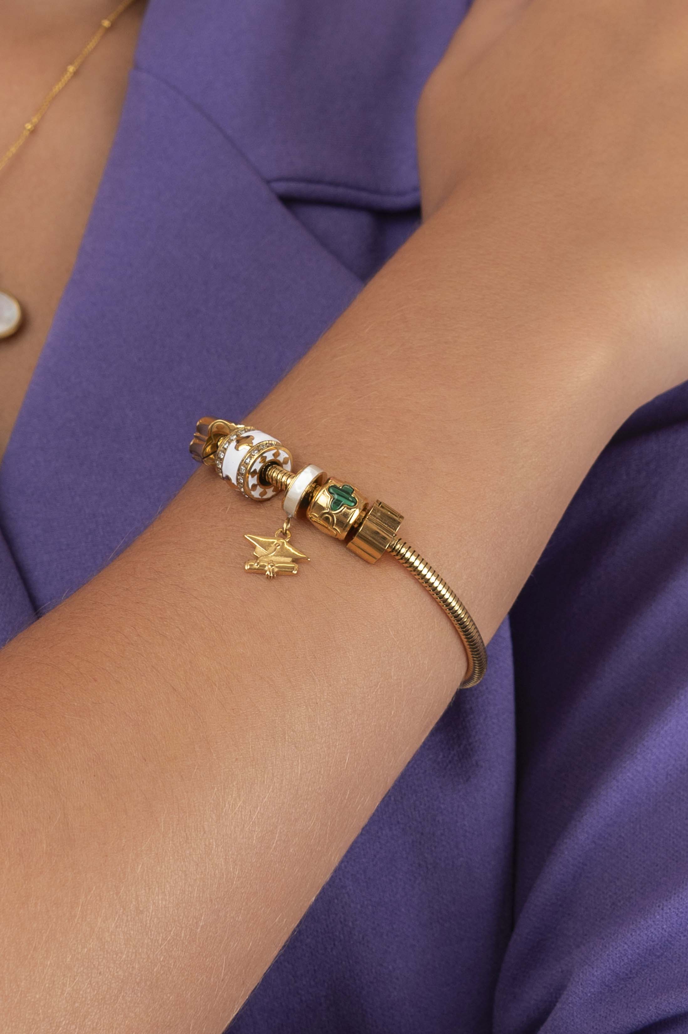 Graduation Token Charm Pendant