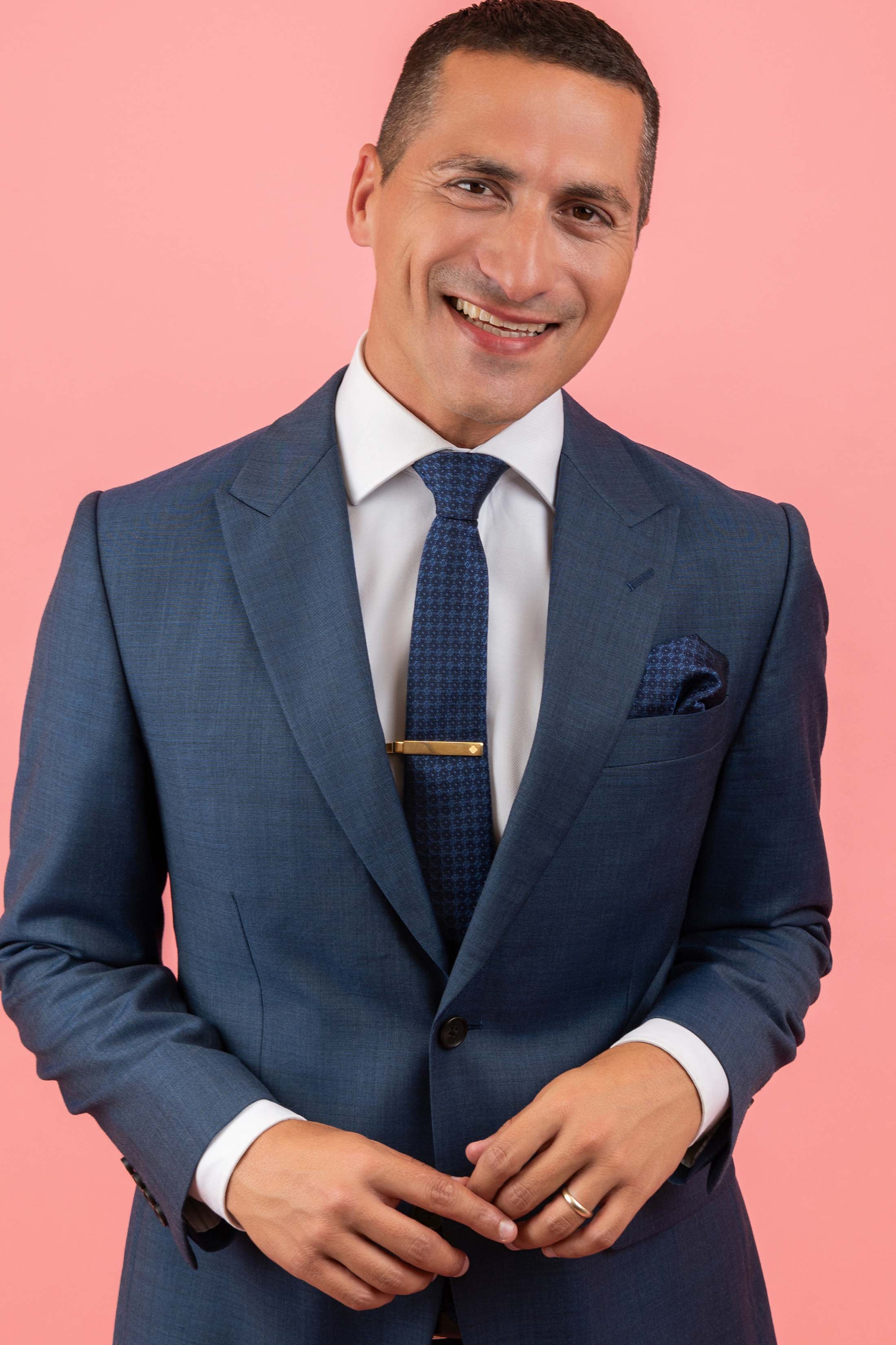 Carisma Blue Signature Tie & Pocket Square